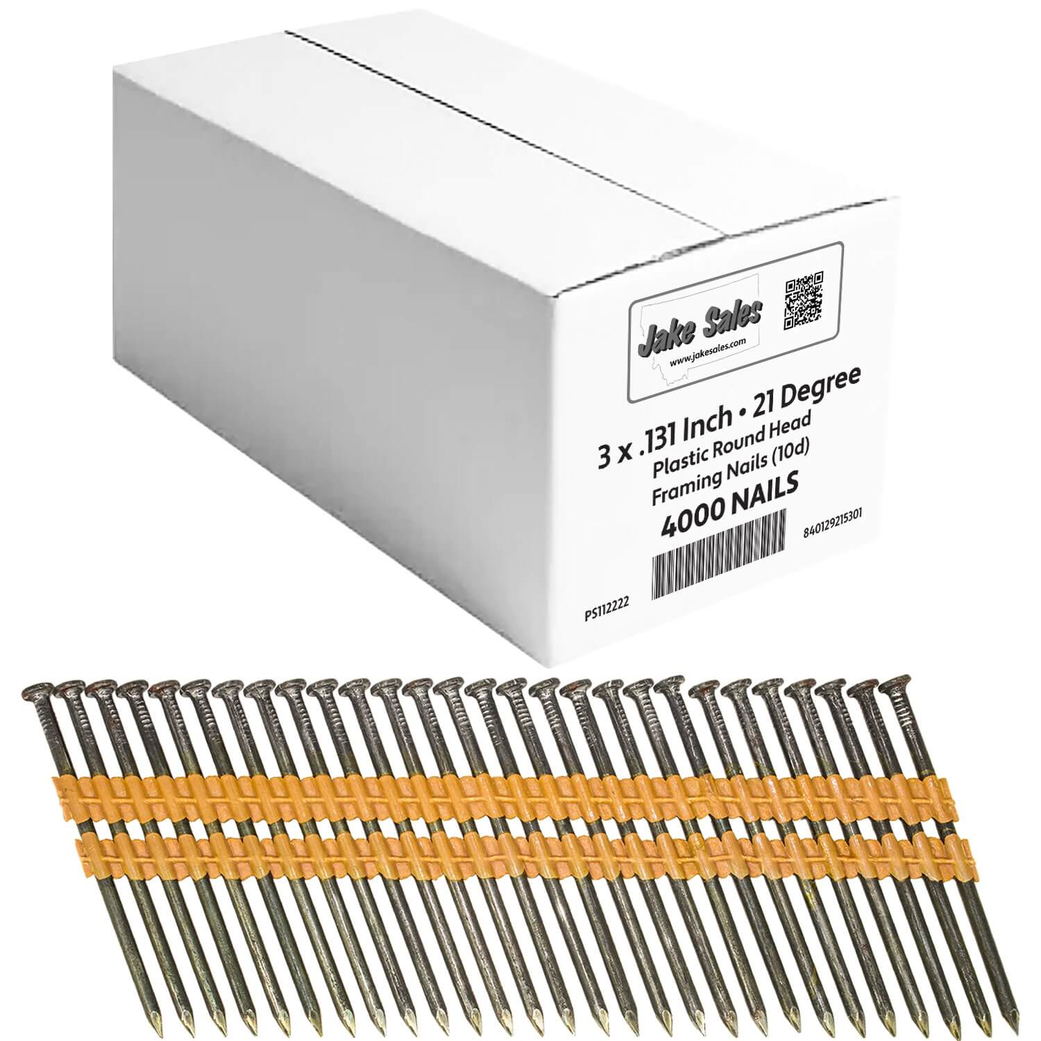21 Degree Collated Nails - Vinyl coated framing nails in Smooth Shank and Ring Shank Galvanized. - Image 7