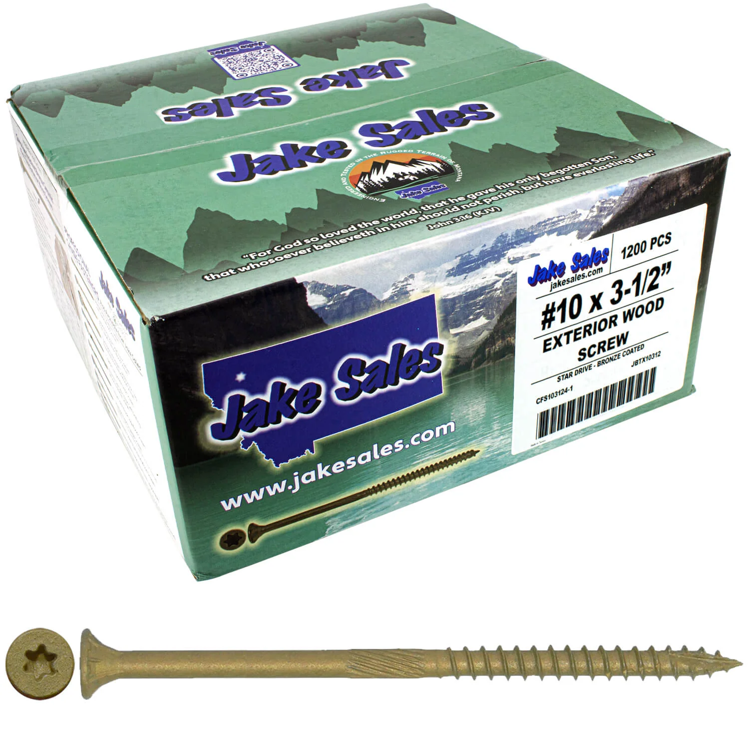 #10 x 2" - 6" Bronze Exterior Coated Wood Screw Torx/Star Drive Head - Multipurpose Exterior Coated Torx/Star Drive Wood Screws - Image 29