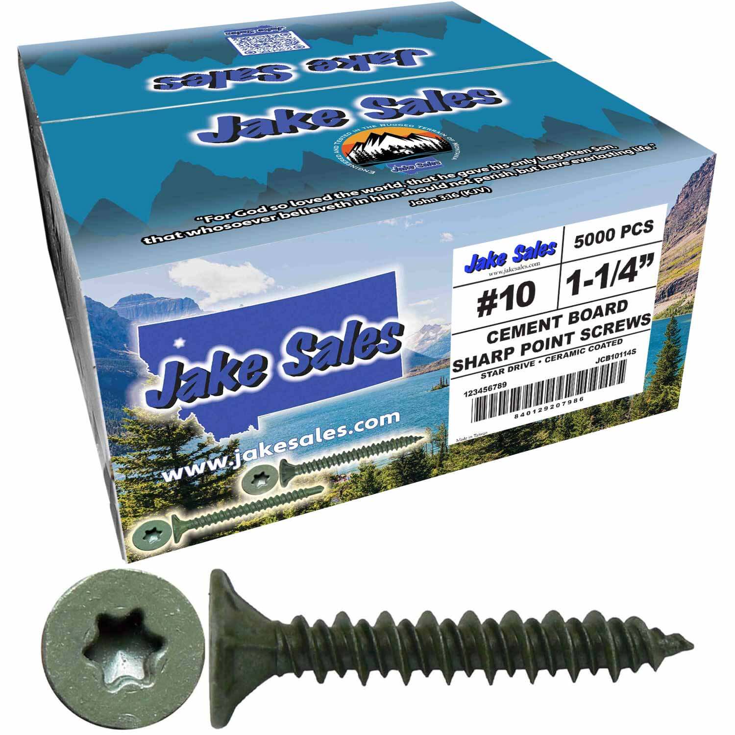 #10 Cement Board Torx/Star Head Screws SHARP POINT for Fastening Cement Backer Board/Cement Board/Tile Board - Torx/Star - T-25 Torx Head - Image 7
