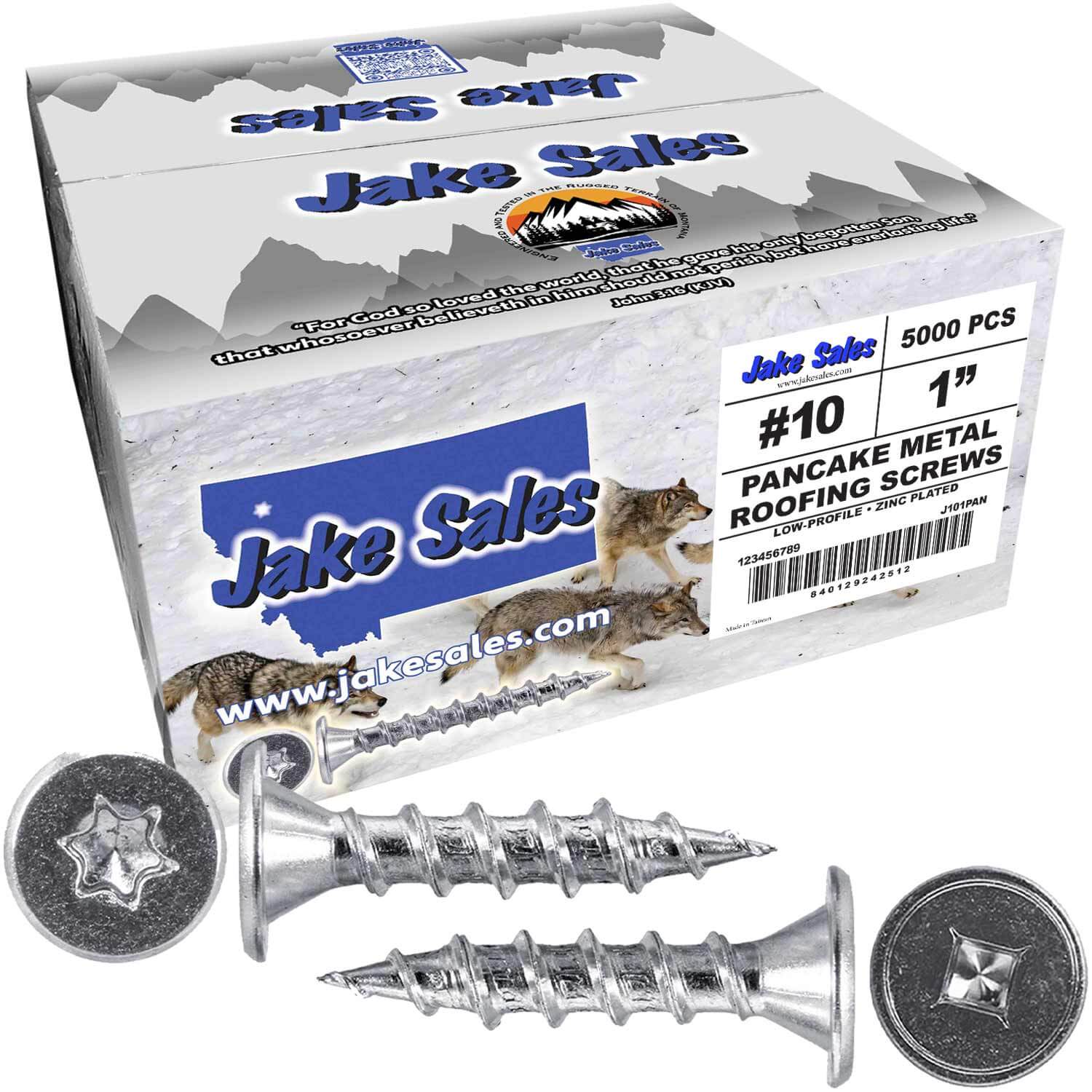 #10  Low Profile Pancake Head Roofing Screws - Wood to Metal - For Standing Seam Roofs - Zinc Plated - Image 21