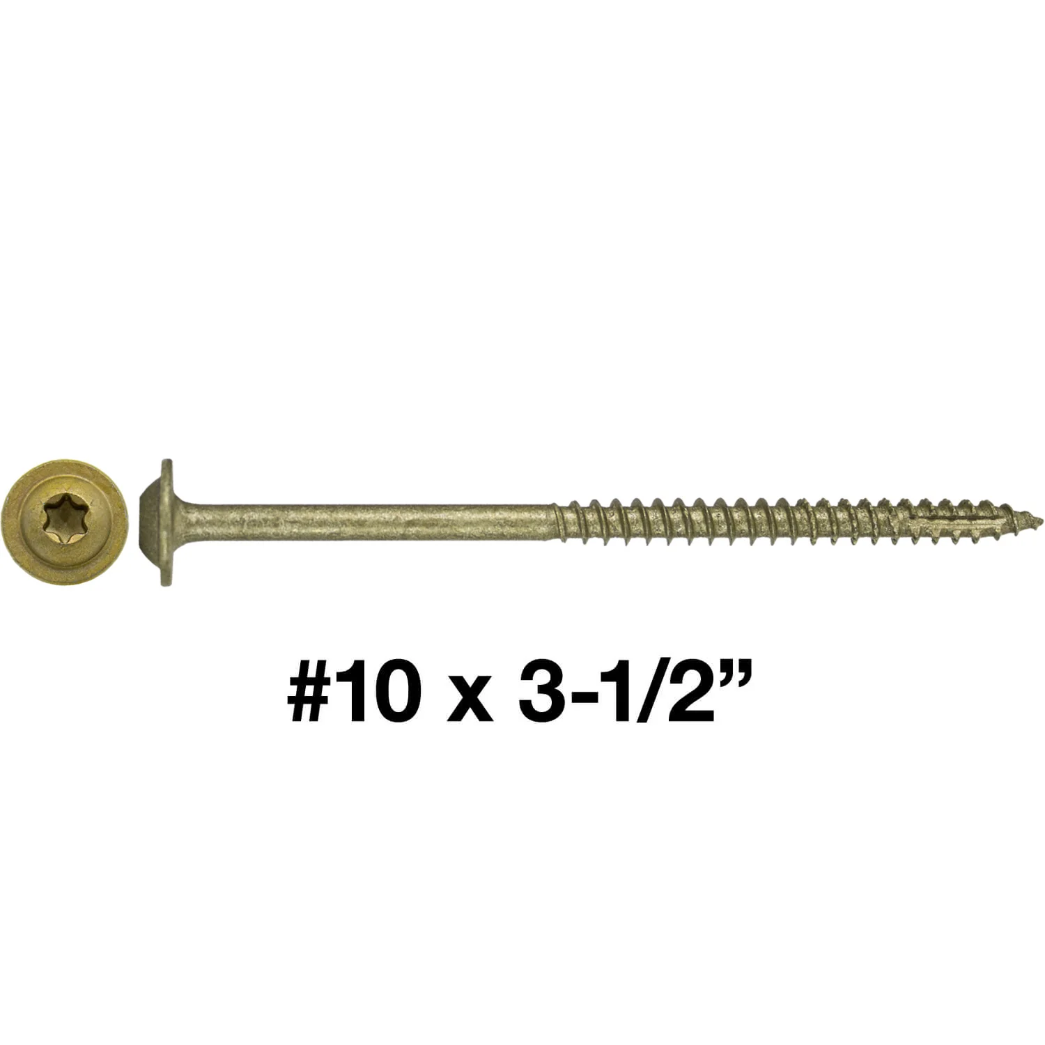 #10 Round Washer (Modified Truss) Head Screw Torx/Star Drive Head Wood Screw, Multipurpose Wood Screws for Construction, Cabinets and Furniture. - Image 13
