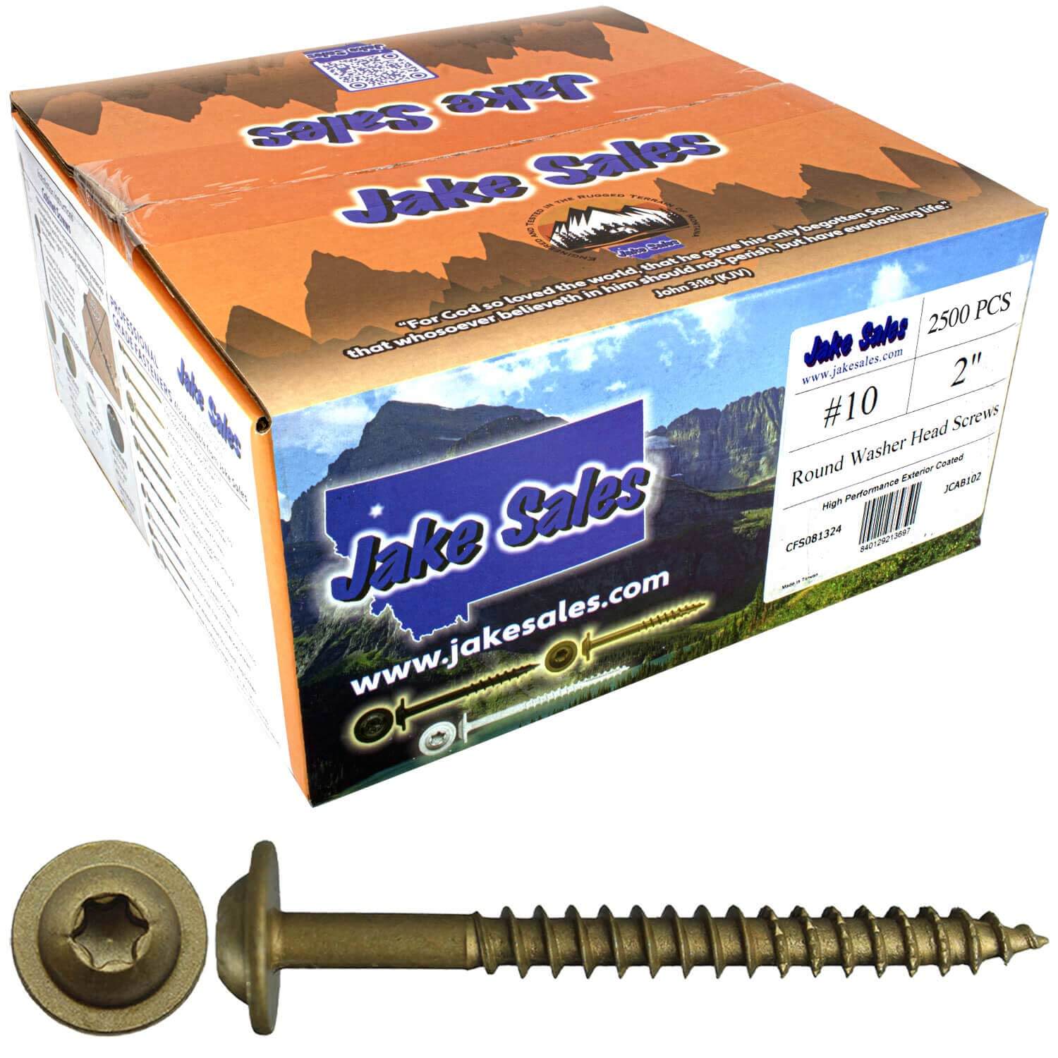 #10 Round Washer (Modified Truss) Head Screw Torx/Star Drive Head Wood Screw, Multipurpose Wood Screws for Construction, Cabinets and Furniture. - Image 22