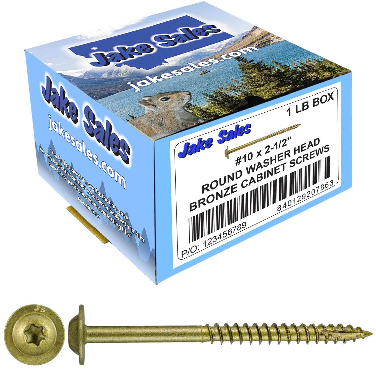 #10 Round Washer (Modified Truss) Head Screw Torx/Star Drive Head Wood Screw, Multipurpose Wood Screws for Construction, Cabinets and Furniture. - Image 29