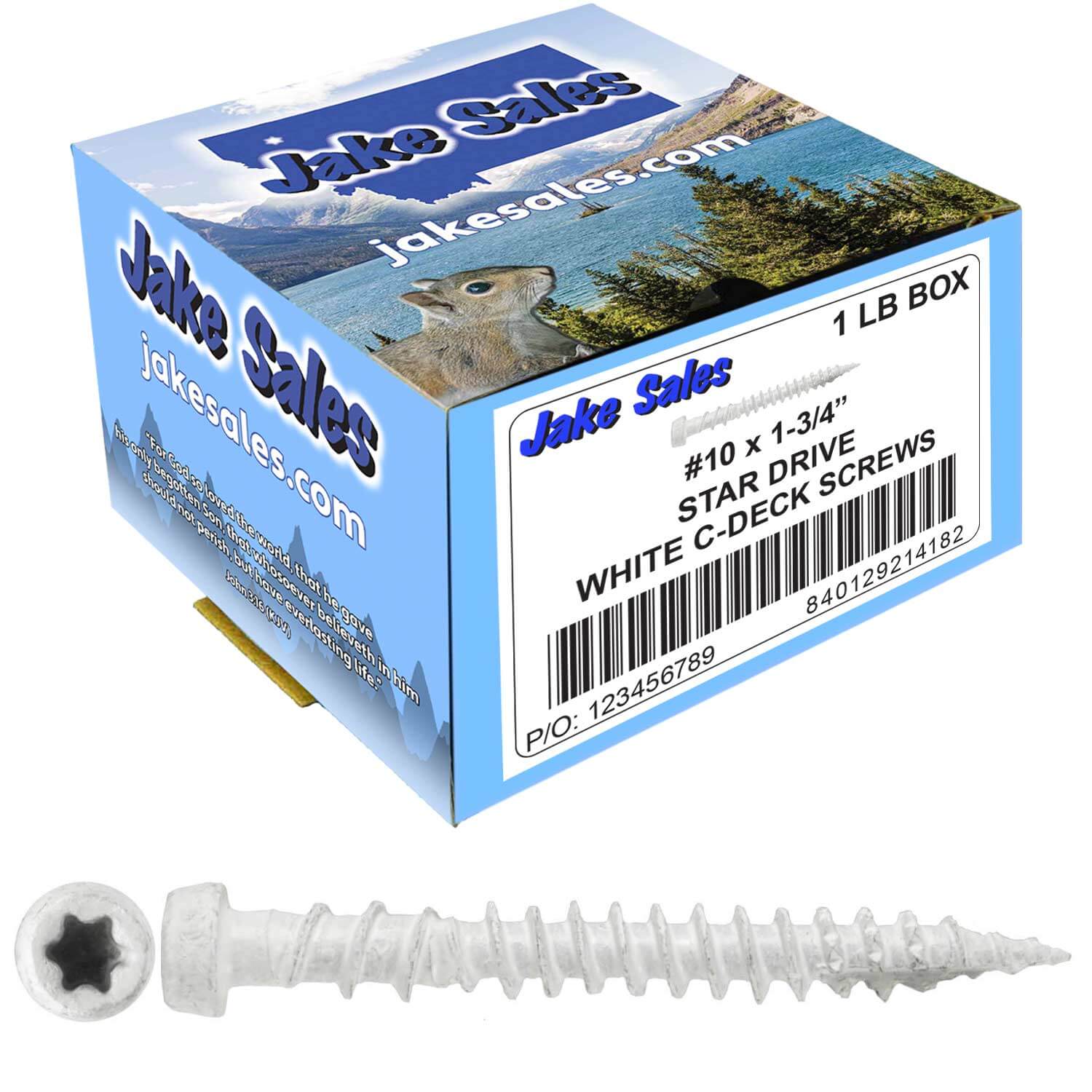 #10 x 1-3/4" Colored Composite Decking Wood Screws with Torx/Star Drive Head (T20 Bit), Exterior Coated, Compatible with Pressure Treated and ACQ Lumber - Image 201