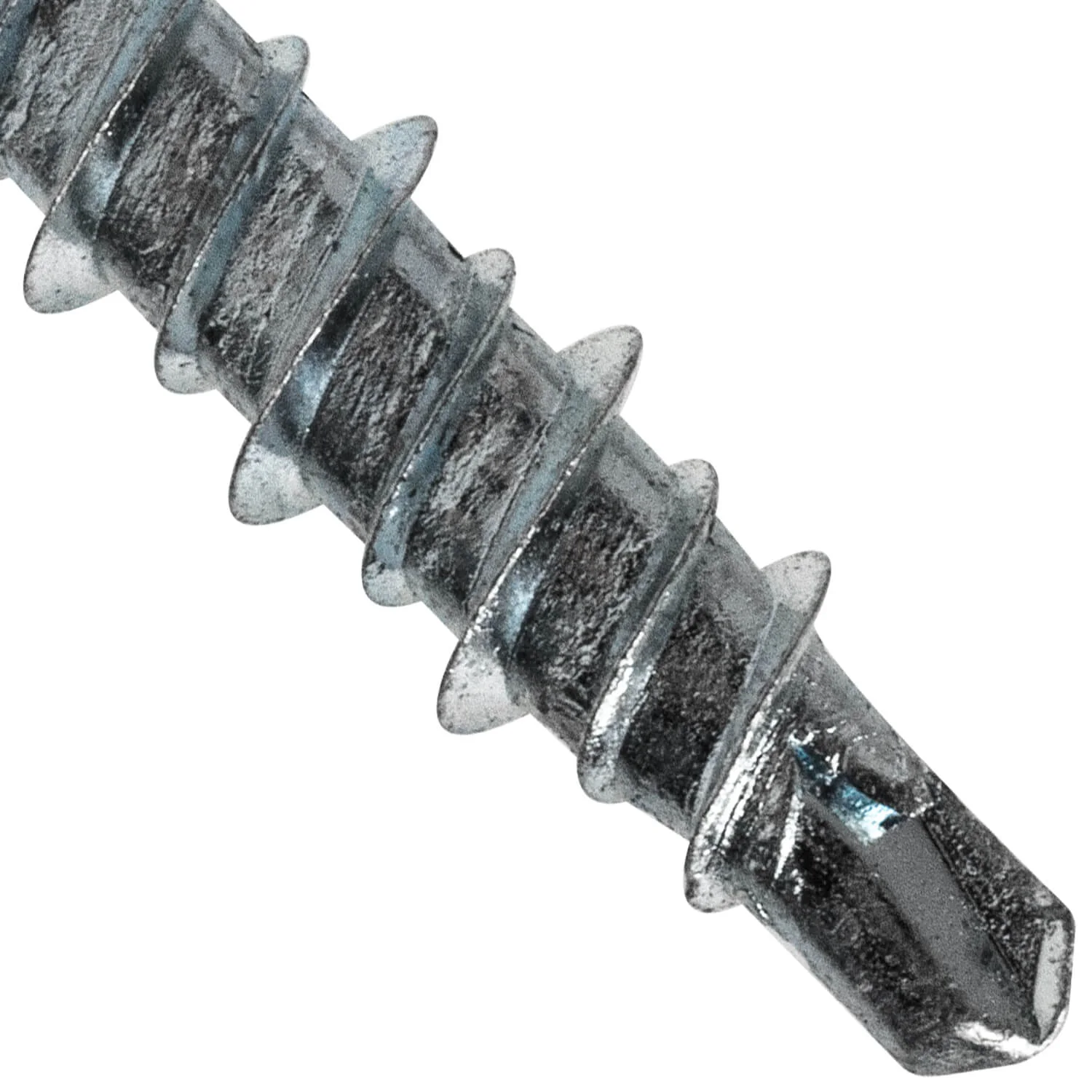 10 X 1" Zinc Aluminum Cap MINI-DRILLER Roofing Screws HI-LO THREAD Zinc Plated Carbon Steel Shank - EPDM Washer - Colored head - Image 5
