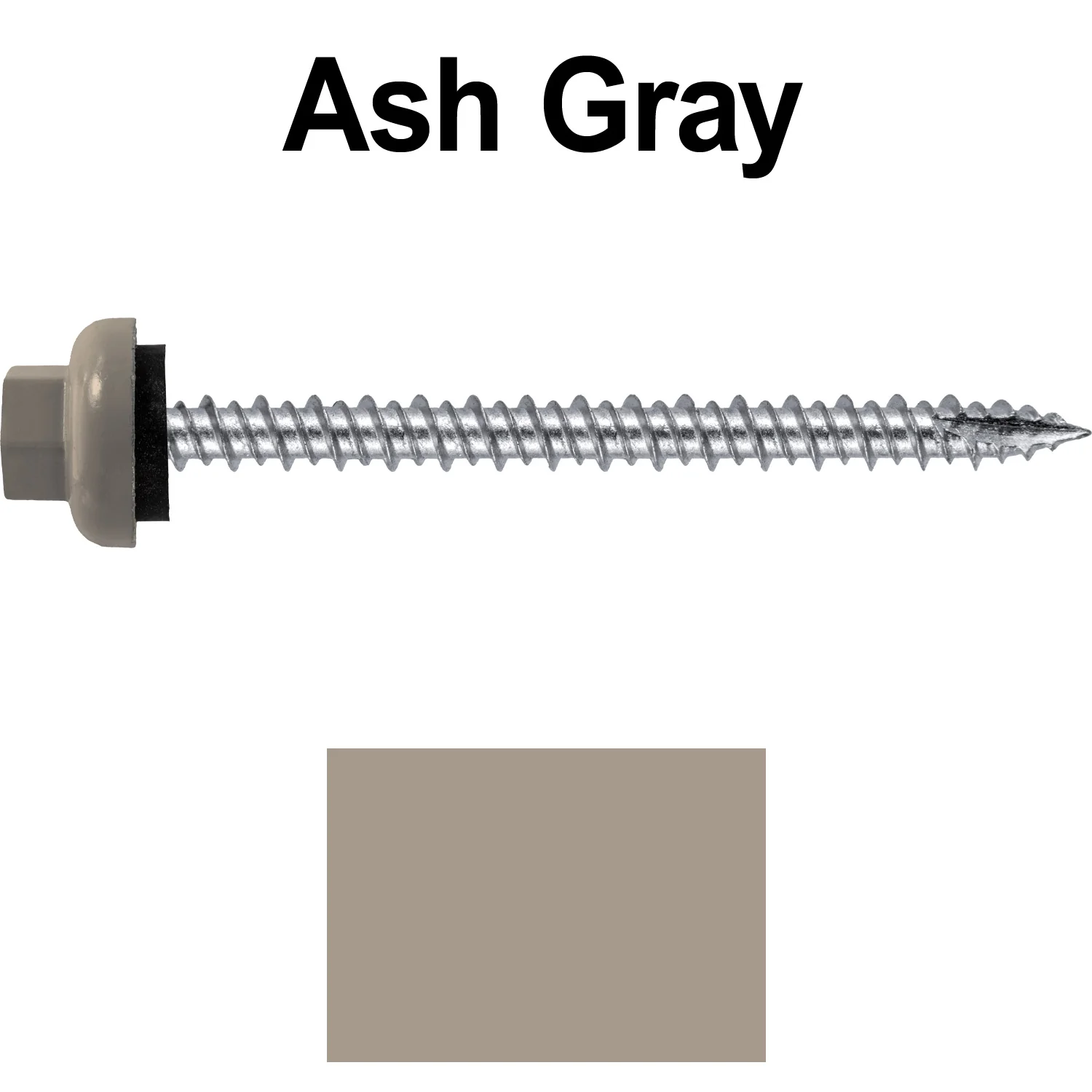 10 X 2-1/2" HI-LO Zinc Aluminum Cap Metal Roofing Screws - Hex Washer Head - Self starting/self tapping - EPDM washer. Colored head. - Image 8