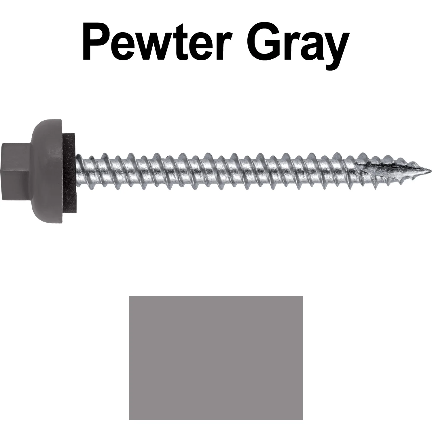 10 X 2“ HI-LO Zinc Aluminum Cap Metal Roofing Screws - Hex Washer Head - Self starting/self tapping - EPDM washer. Colored head. - Image 113