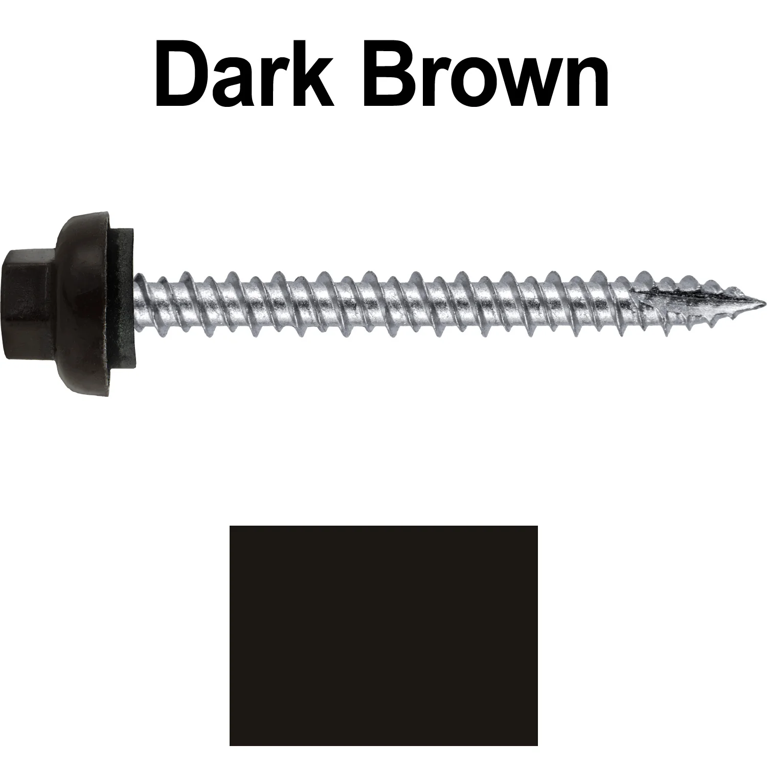 10 X 2“ HI-LO Zinc Aluminum Cap Metal Roofing Screws - Hex Washer Head - Self starting/self tapping - EPDM washer. Colored head. - Image 22