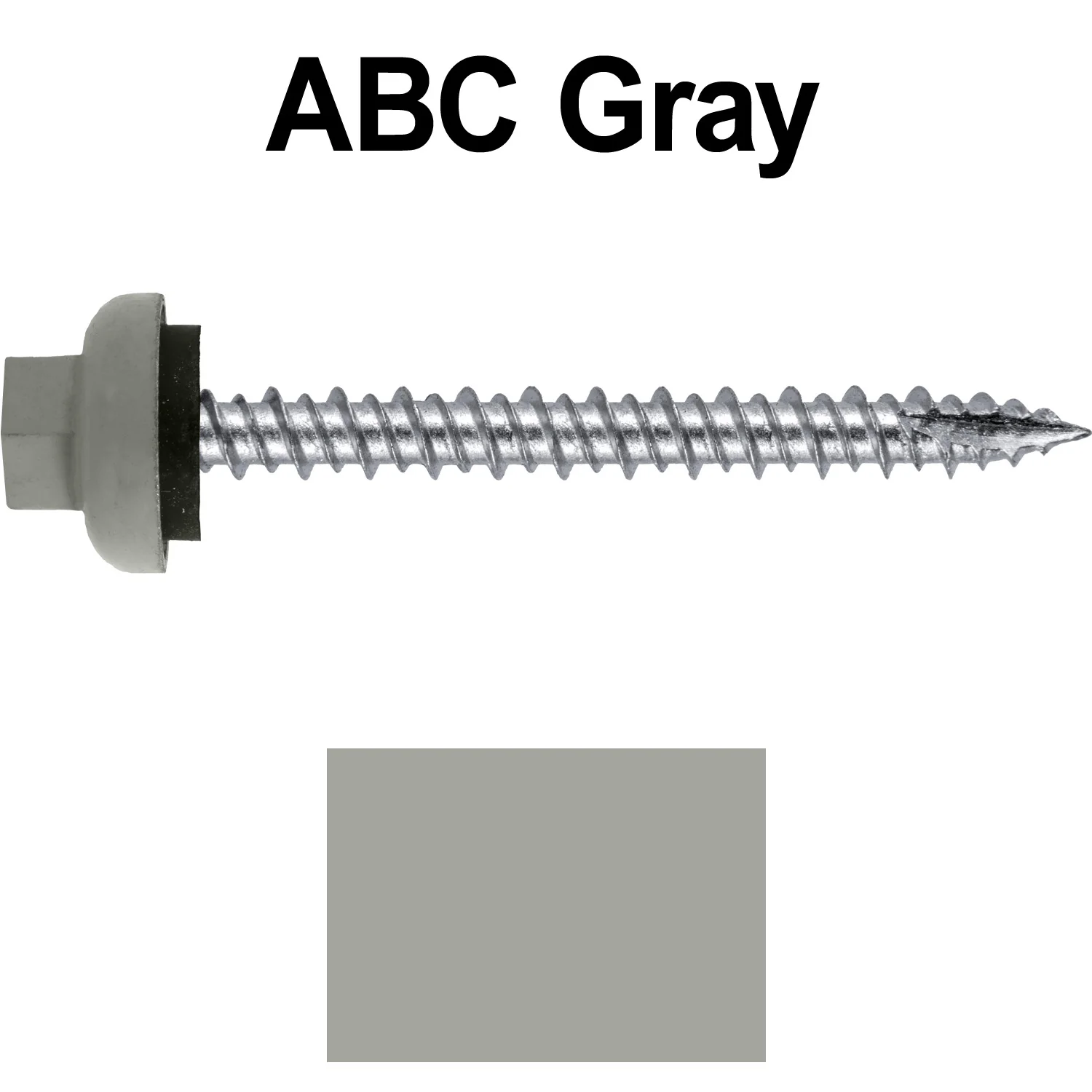 10 X 2“ HI-LO Zinc Aluminum Cap Metal Roofing Screws - Hex Washer Head - Self starting/self tapping - EPDM washer. Colored head. - Image 48