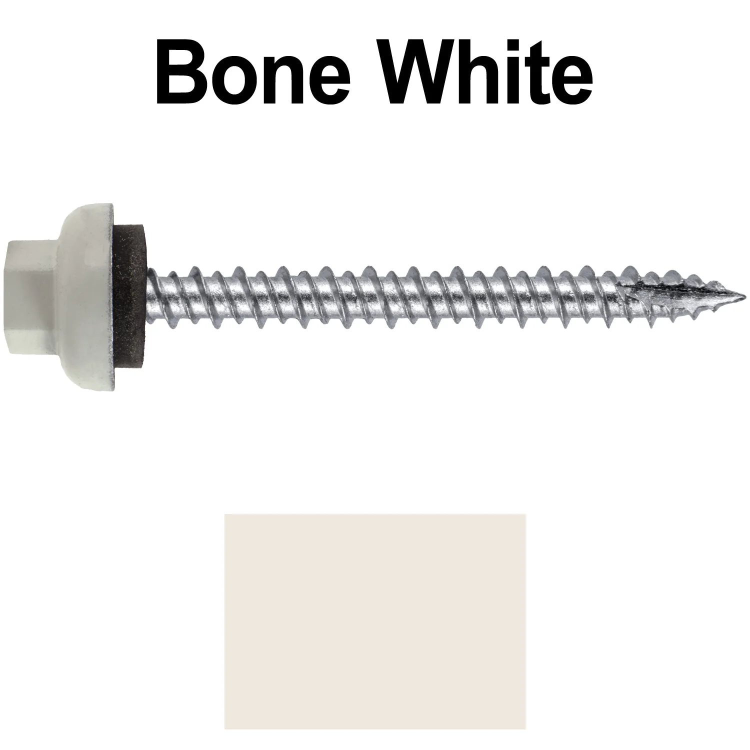 10 X 2“ HI-LO Zinc Aluminum Cap Metal Roofing Screws - Hex Washer Head - Self starting/self tapping - EPDM washer. Colored head. - Image 56
