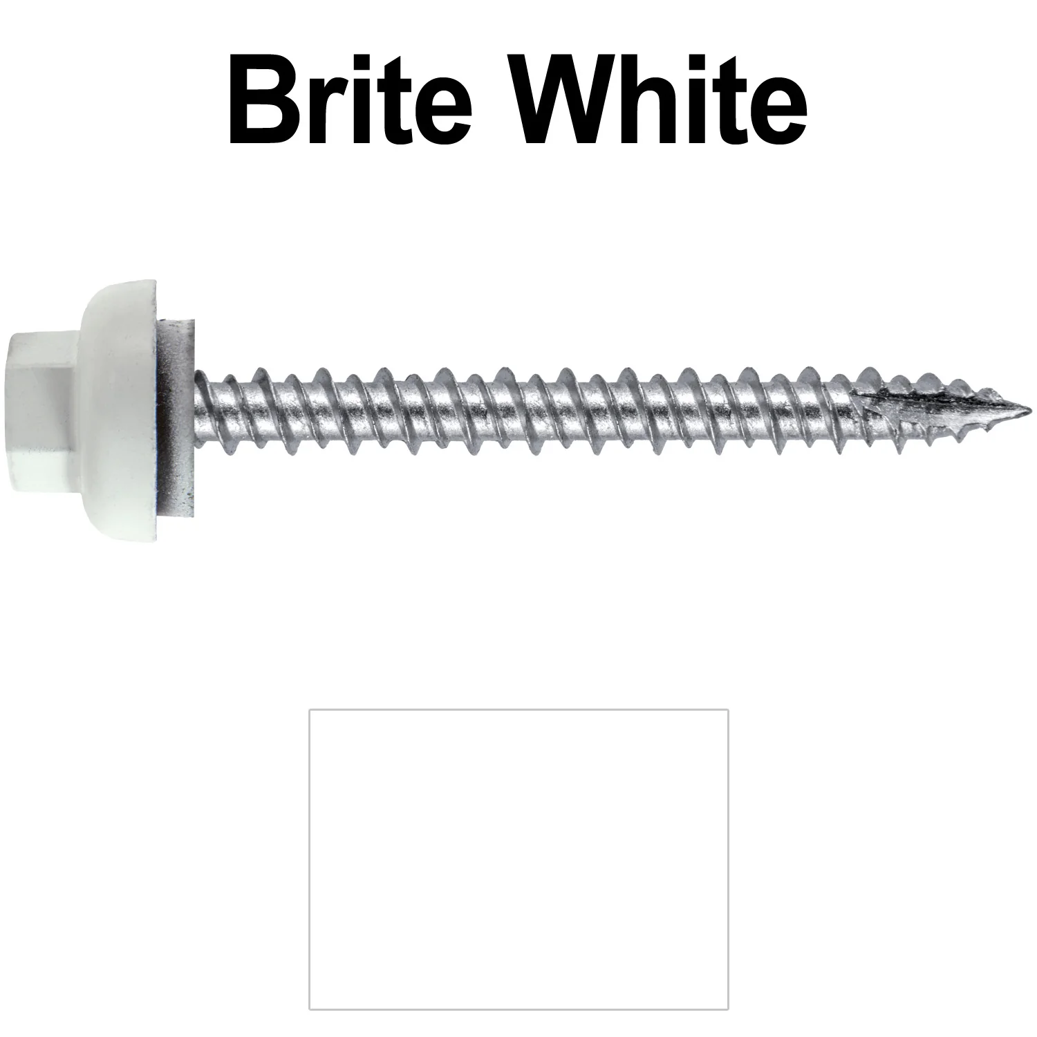 10 X 2“ HI-LO Zinc Aluminum Cap Metal Roofing Screws - Hex Washer Head - Self starting/self tapping - EPDM washer. Colored head. - Image 58