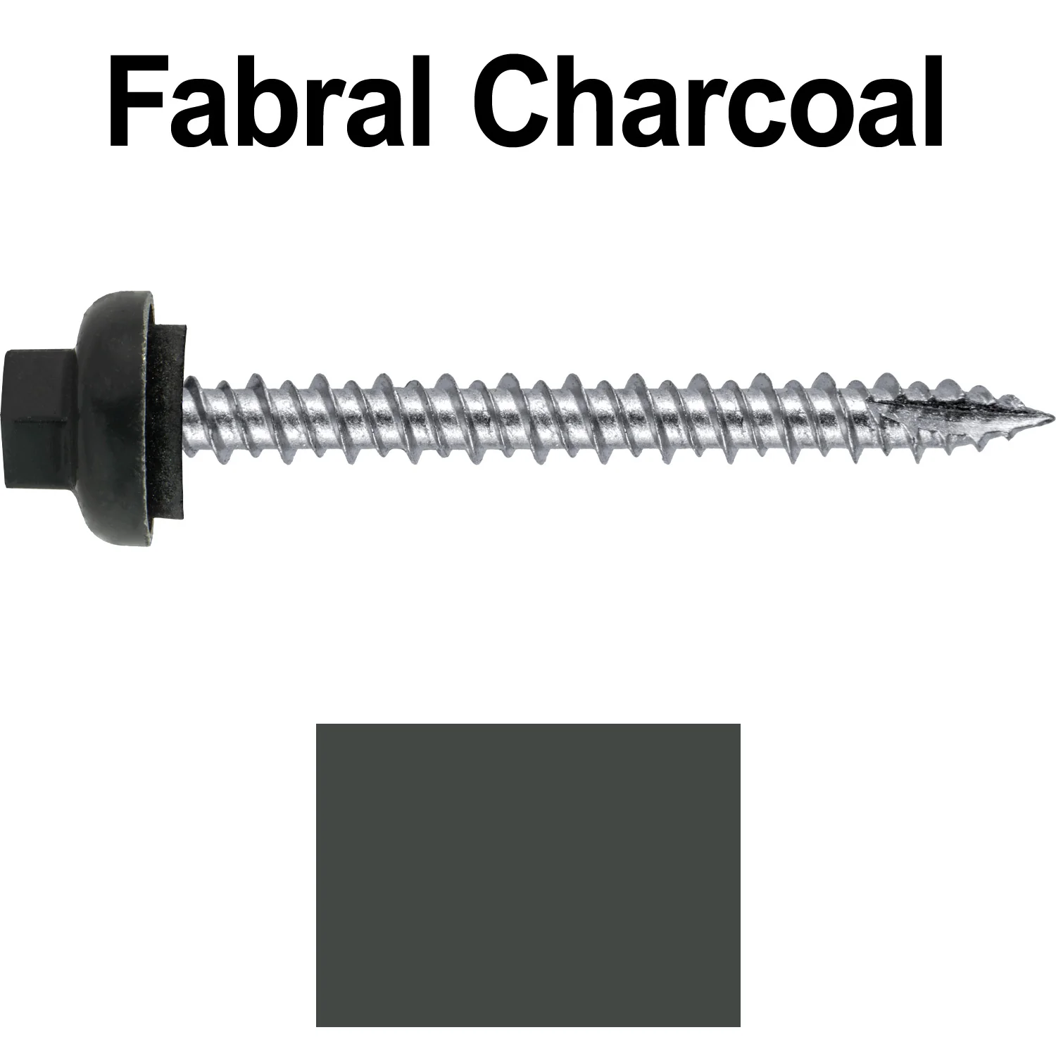 10 X 2“ HI-LO Zinc Aluminum Cap Metal Roofing Screws - Hex Washer Head - Self starting/self tapping - EPDM washer. Colored head. - Image 85