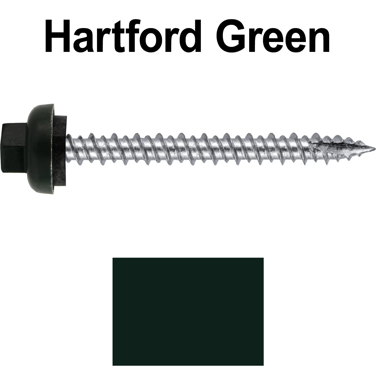 10 X 2“ HI-LO Zinc Aluminum Cap Metal Roofing Screws - Hex Washer Head - Self starting/self tapping - EPDM washer. Colored head. - Image 90