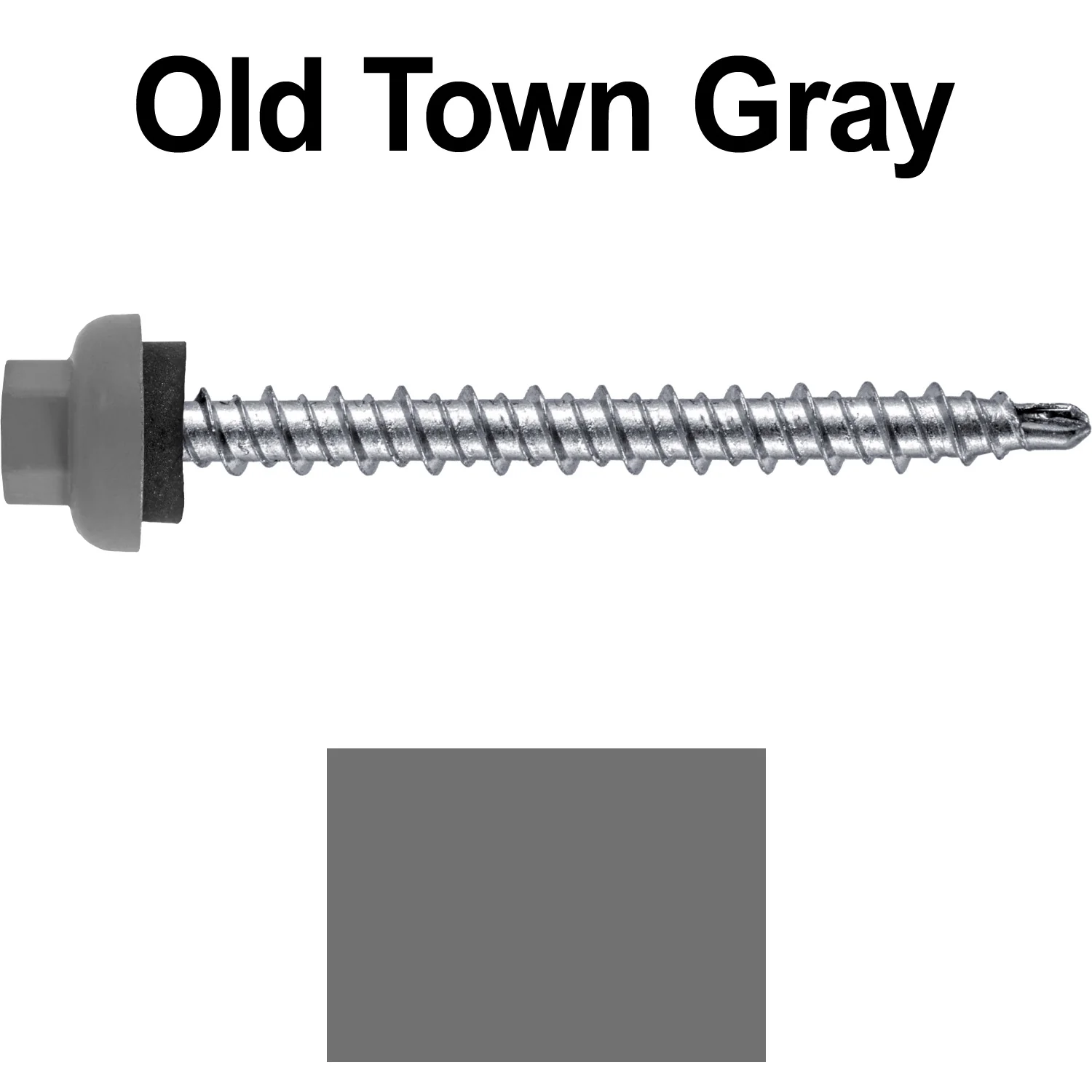 10 X 2” Zinc Aluminum Cap MINI-DRILLER Roofing Screws HI-LO THREAD Zinc Plated Carbon Steel Shank - EPDM Washer - Colored head - Image 109