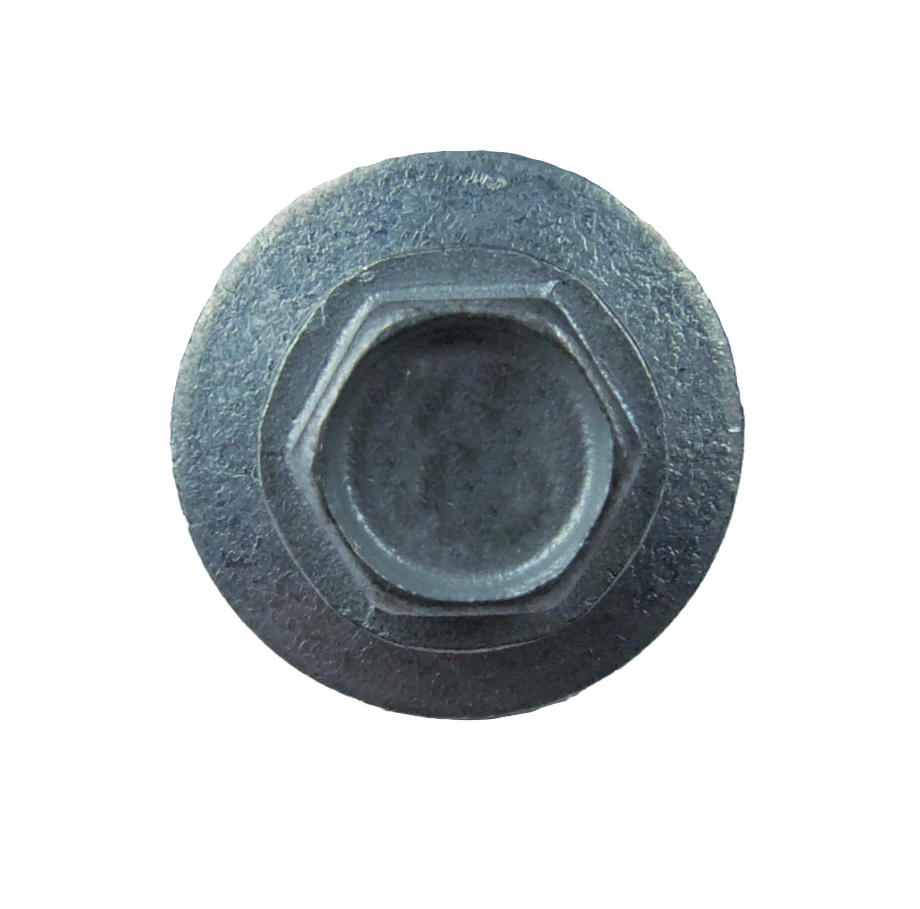 #10 x 3" Mini Driller Sheet Metal Roofing Screw - Hex Washer Head -  Self starting metal to wood siding screws. EPDM washer. Colored head. - Image 3