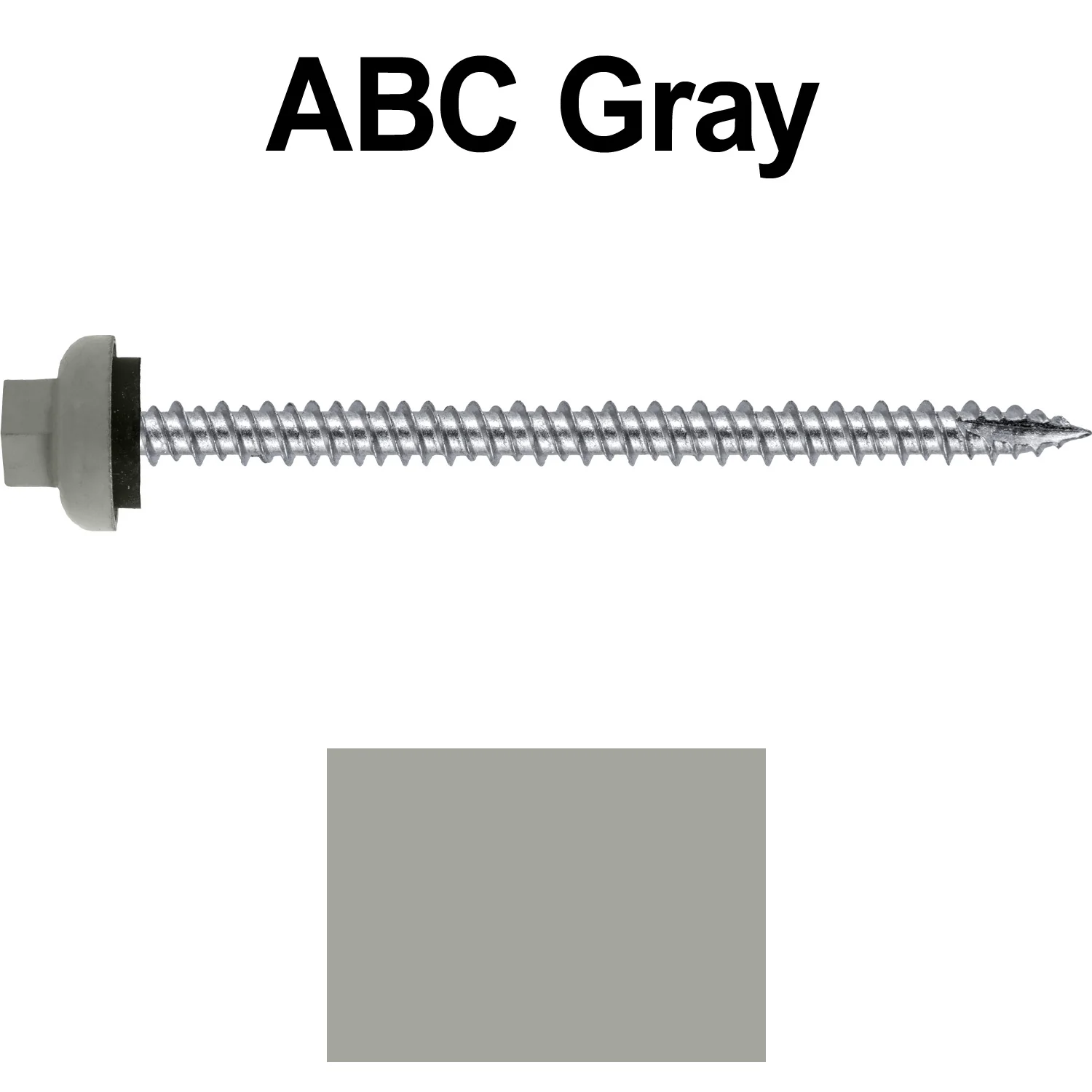 10 X 3“ HI-LO Zinc Aluminum Cap Metal Roofing Screws - Hex Washer Head - Self starting/self tapping - EPDM washer. Colored head. - Image 6