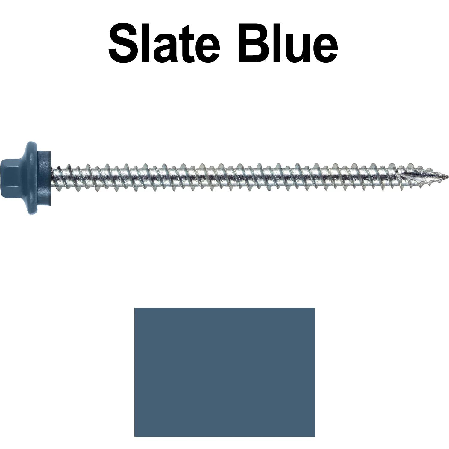 10 x 3” - STAINLESS HEX / ZINC Sheet Metal Roof Screw. Self starting metal to wood siding screws. EPDM washer. Colored head. - Image 120