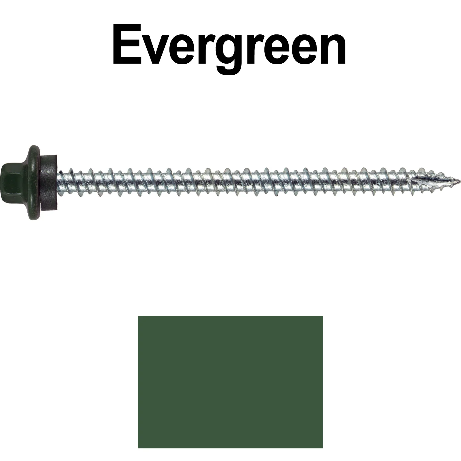 10 x 3” - STAINLESS HEX / ZINC Sheet Metal Roof Screw. Self starting metal to wood siding screws. EPDM washer. Colored head. - Image 83