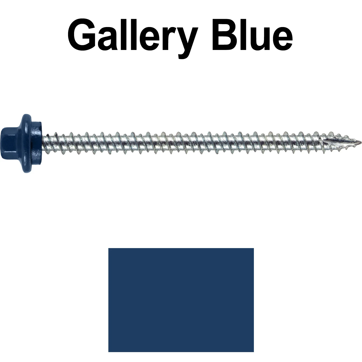 10 x 3” - STAINLESS HEX / ZINC Sheet Metal Roof Screw. Self starting metal to wood siding screws. EPDM washer. Colored head. - Image 88