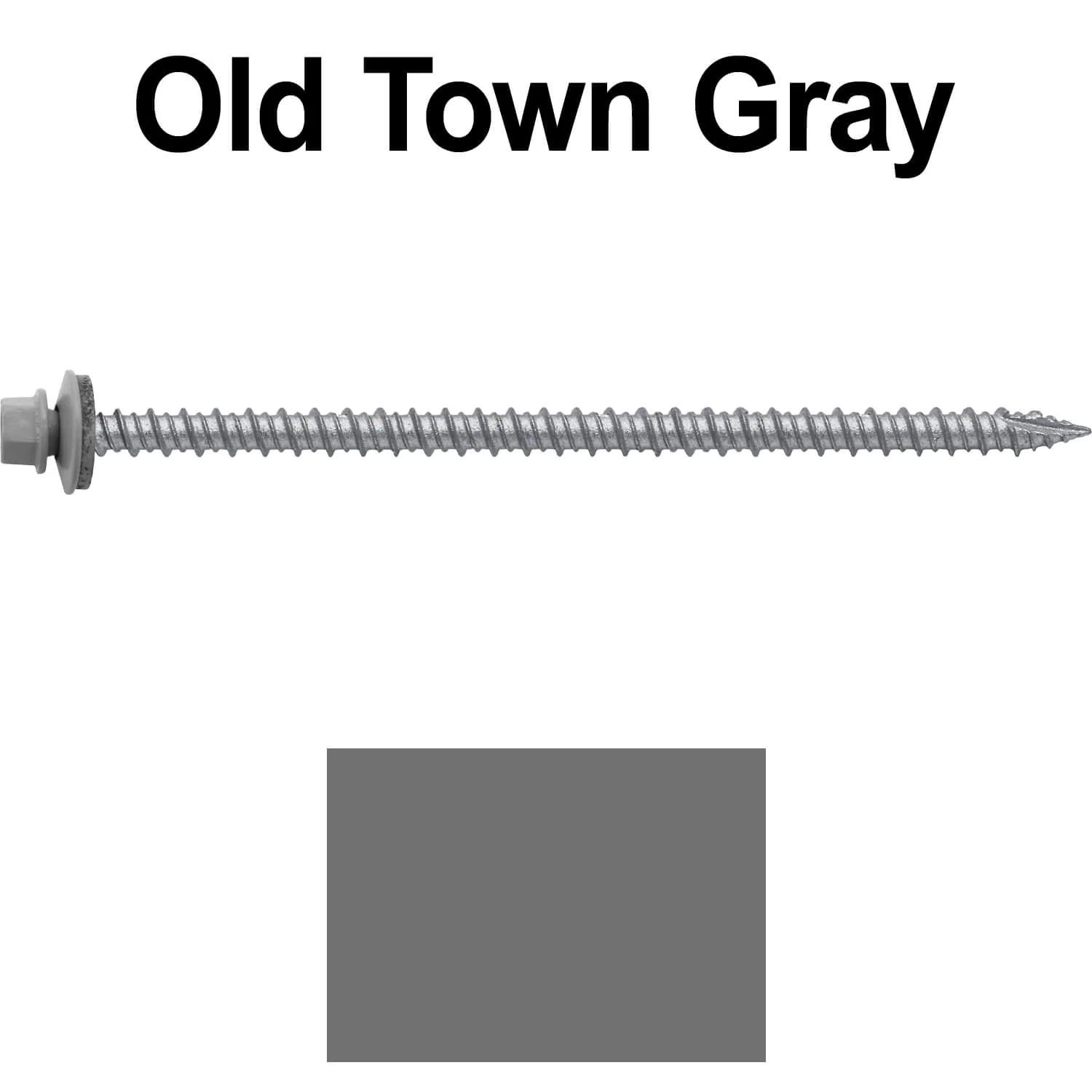 #10 x 4" Metal ROOFING SCREWS - Hex Washer Head - Self starting/self tapping - EPDM washer. Colored head. - Image 109