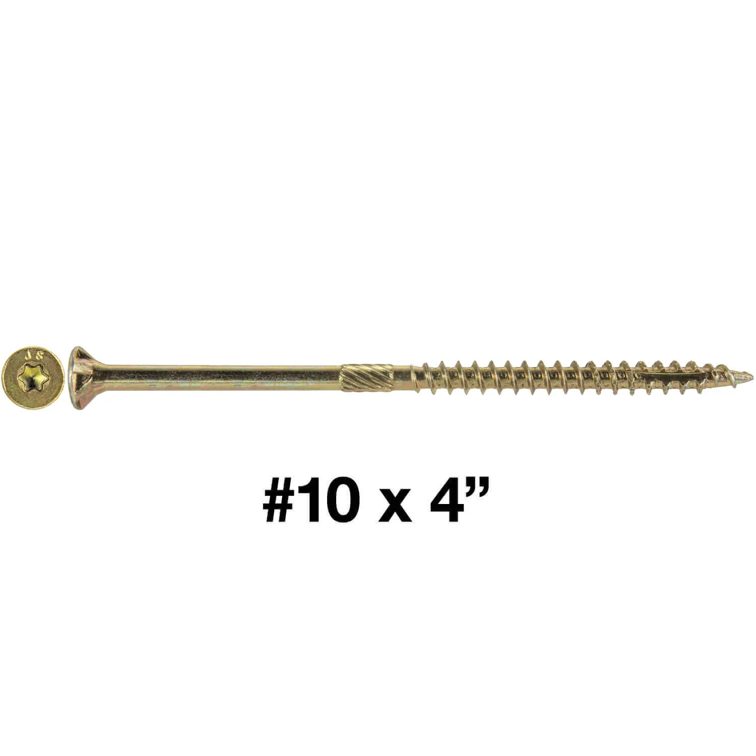 #10 Gold Star/Torx Drive Zinc Coated T-25 Flat Head Wood Screws - Image 67