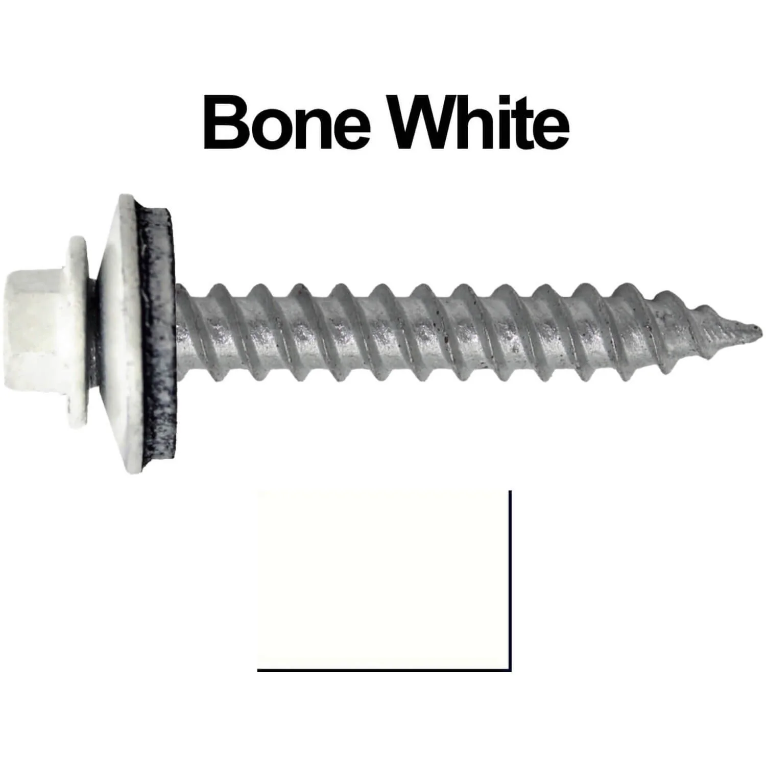 #12 x 1-1/2"  RE-GRIP METAL ROOFING SCREWS - Hex Washer Head - Self starting/self tapping - EPDM washer. Colored head. - Image 19