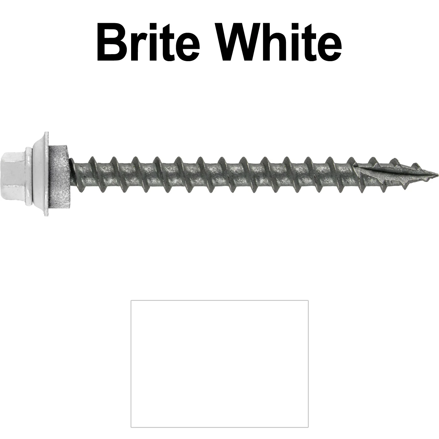 12 X 2-1/2" Metal Roofing Screws For OSB and Plywood - Galvanized Metal to Wood Type 17 Tip - 1/4" Hex Head - Assembled EPDM Washer - Image 43