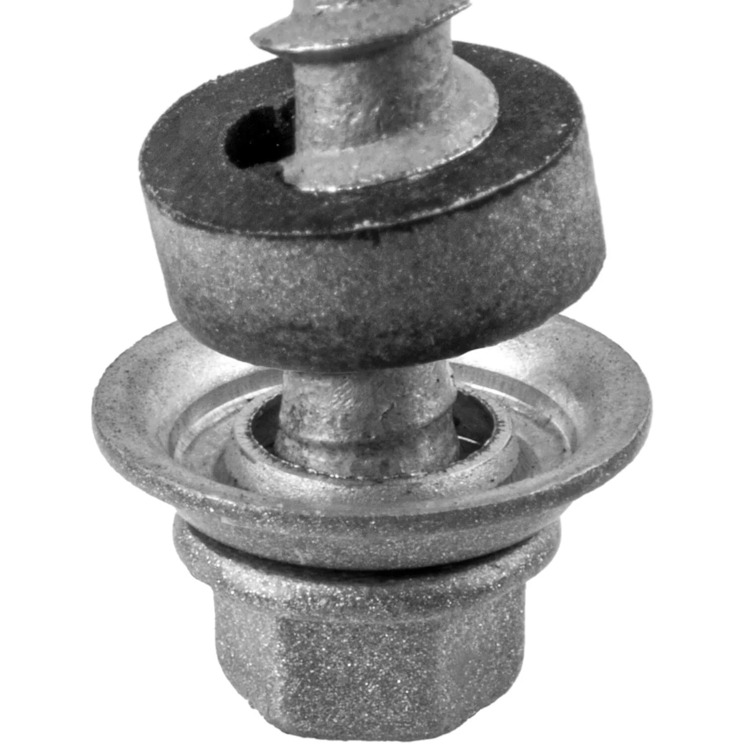 12 X 2-1/2" Metal Roofing Screws For OSB and Plywood - Galvanized Metal to Wood Type 17 Tip - 1/4" Hex Head - Assembled EPDM Washer - Image 5