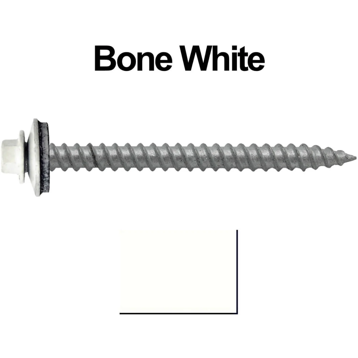 #12 x 2-1/2" RE-GRIP METAL ROOFING SCREWS - Hex Washer Head - Self starting/self tapping - EPDM washer. Colored head. - Image 20