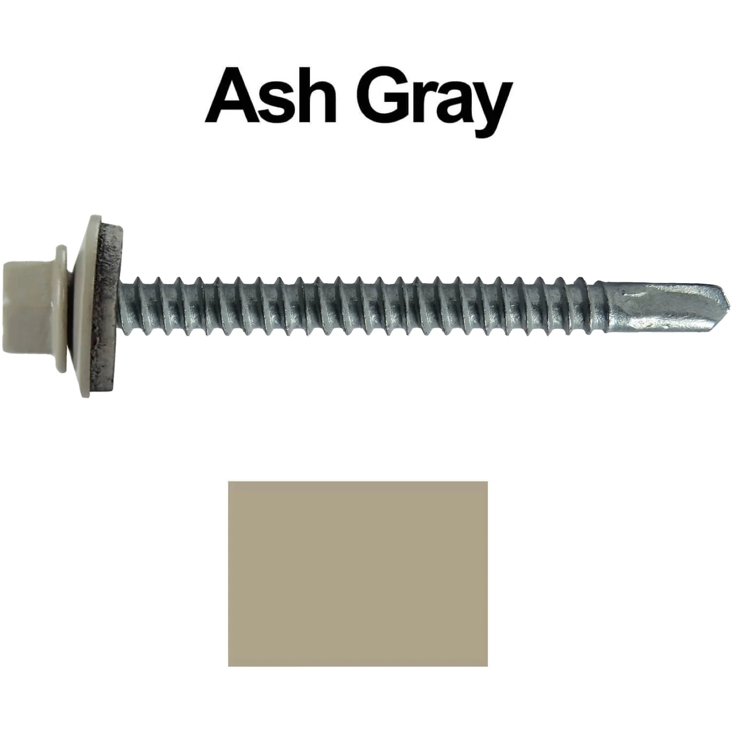 #12 X 3" Metal to Metal Type #3 Roofing Screws - Hex Washer Head - Self starting/self tapping - 5/8" EPDM washer. Colored head. - Image 105