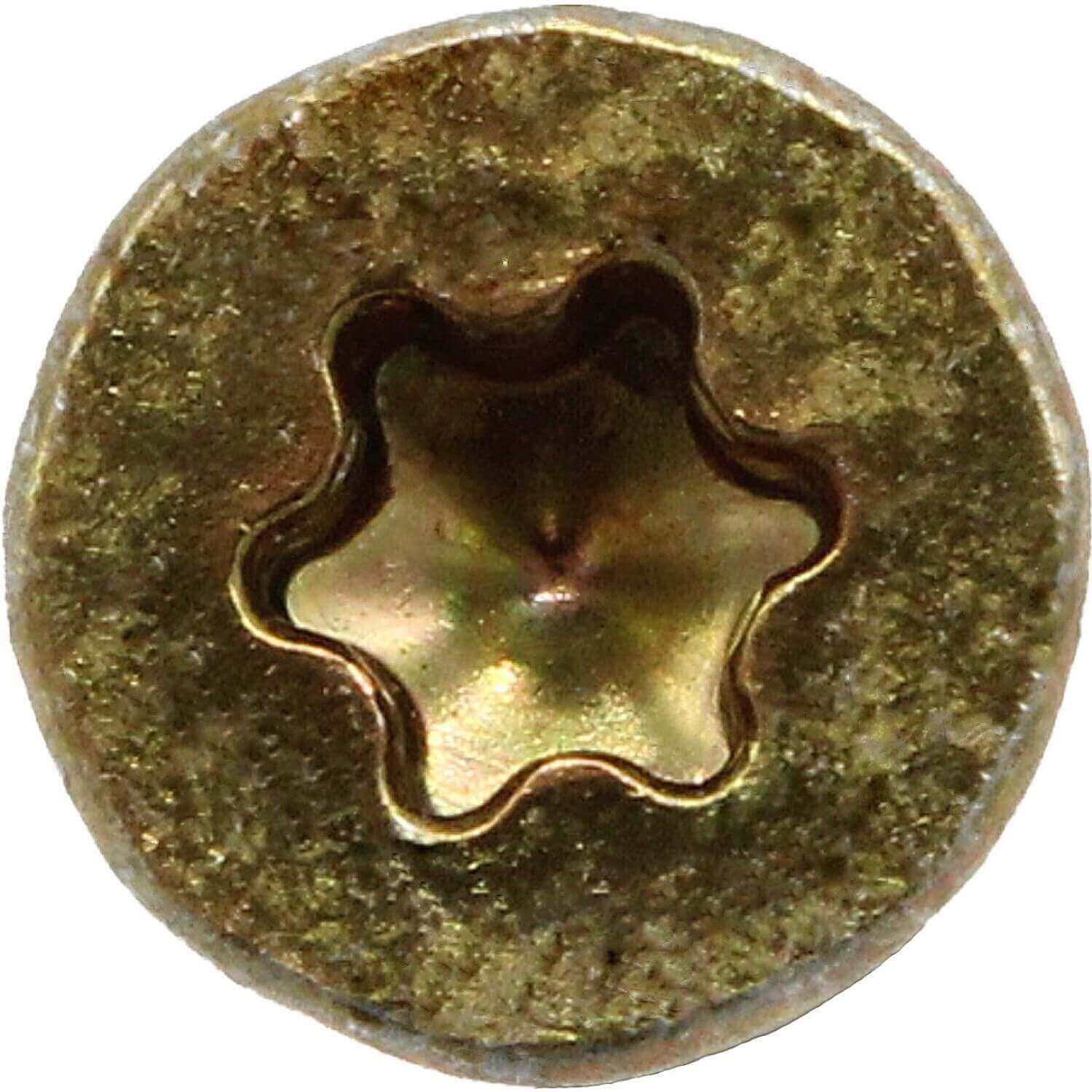 #14 x 5" Gold Star Wood Screw, T-30 Torx Drive, Flat Head - (OVERSTOCK) - Image 4
