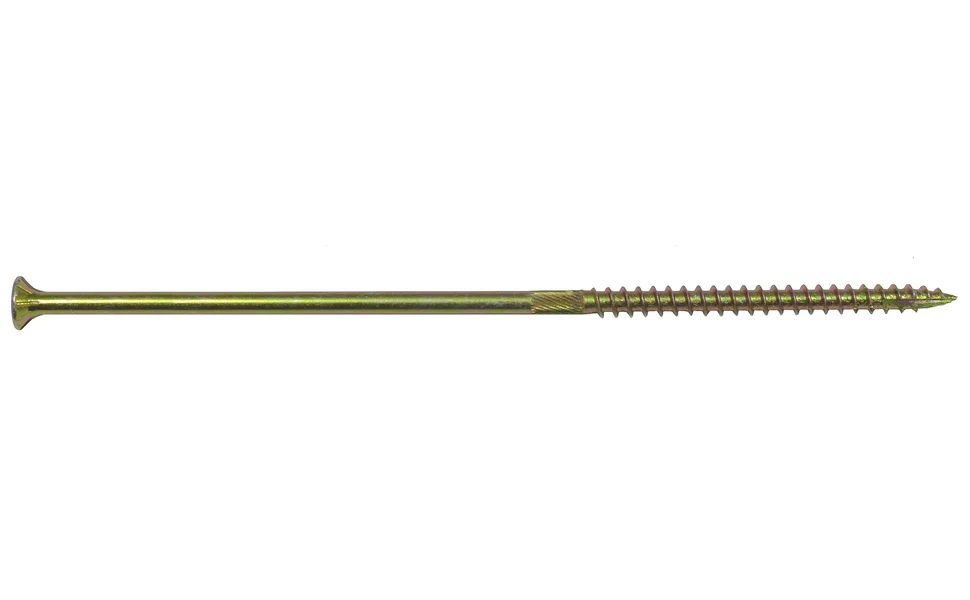 #14 x 7" Gold Star Wood Screw, T-30 Torx Drive, Flat Head - (OVERSTOCK) - Image 3