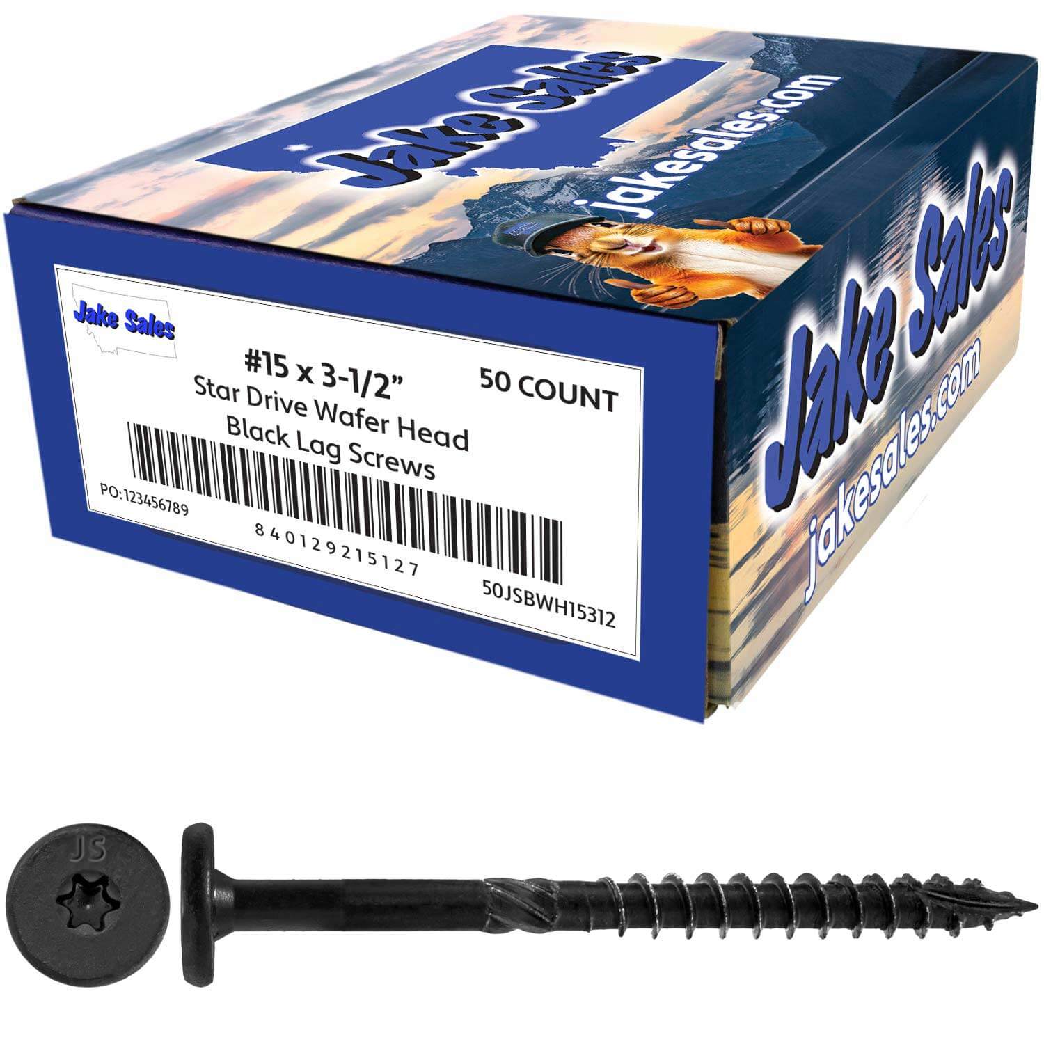 #15 Black Wafer Head Structural Lag Screws. Used for Log Construction, Timber Framing, Laminated Beams and Pole Barns Among Other Uses. T-30 Torx/Star Drive - Image 28