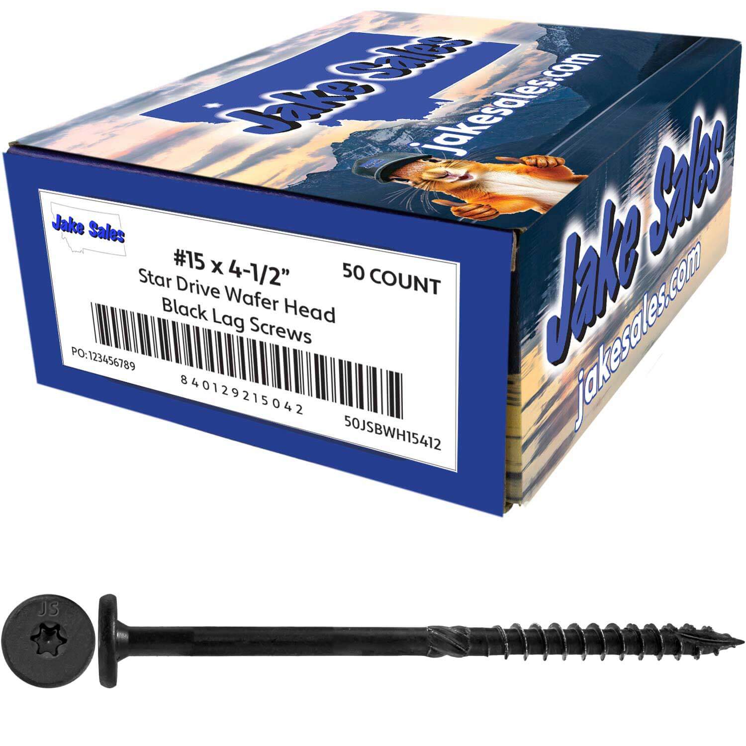 #15 Black Wafer Head Structural Lag Screws. Used for Log Construction, Timber Framing, Laminated Beams and Pole Barns Among Other Uses. T-30 Torx/Star Drive - Image 35