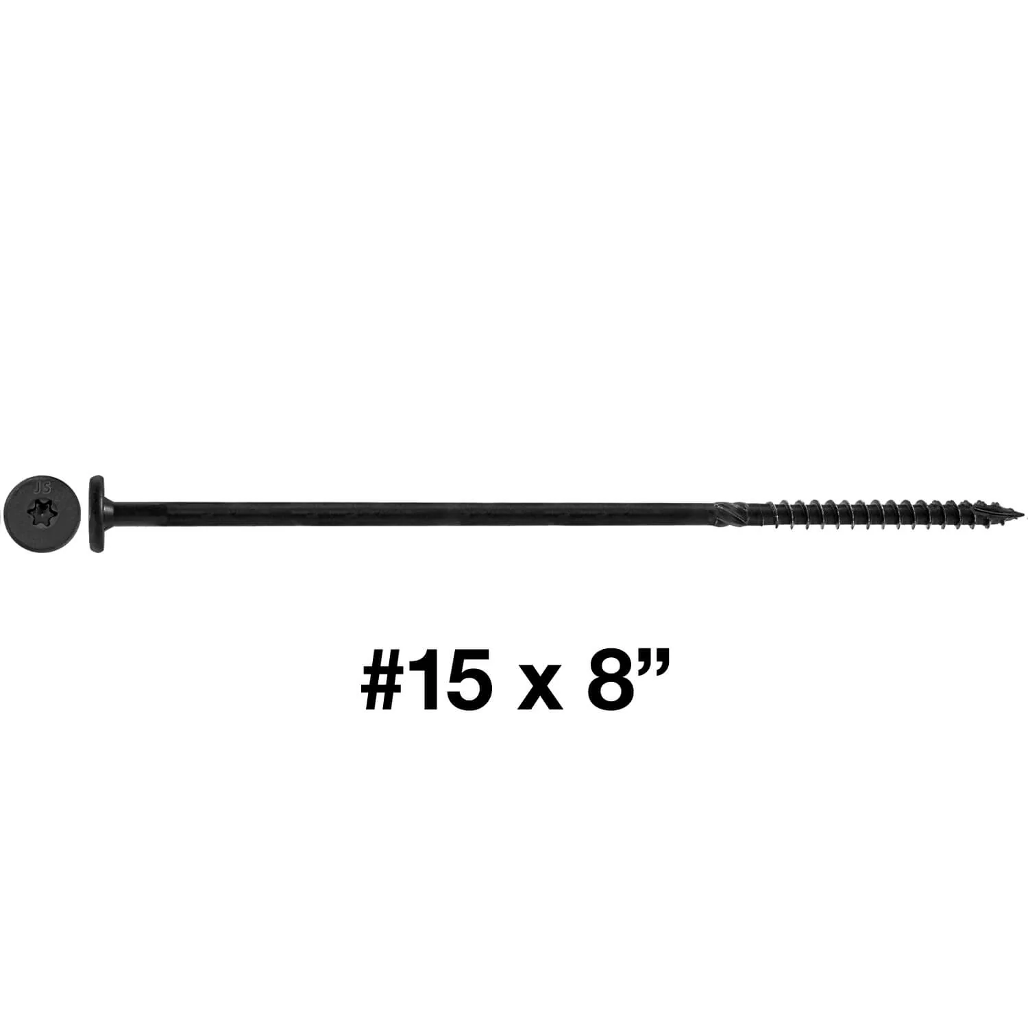 #15 Black Wafer Head Structural Lag Screws. Used for Log Construction, Timber Framing, Laminated Beams and Pole Barns Among Other Uses. T-30 Torx/Star Drive - Image 40