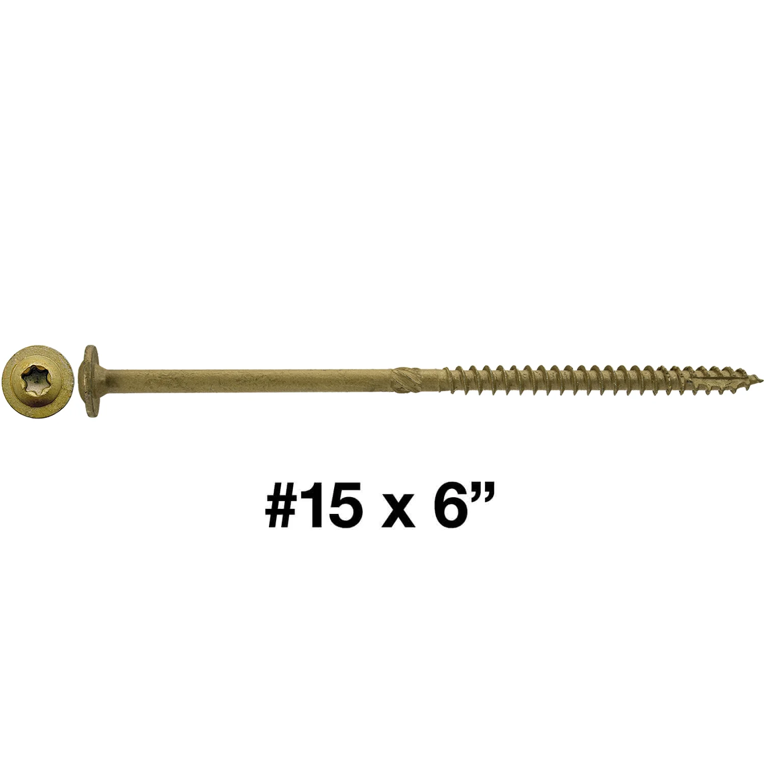 #15 Construction Lag Screw Exterior Coated Torx/Star Drive Heavy Duty Structural Lag Screw - Modified Truss Washer Head - Image 16