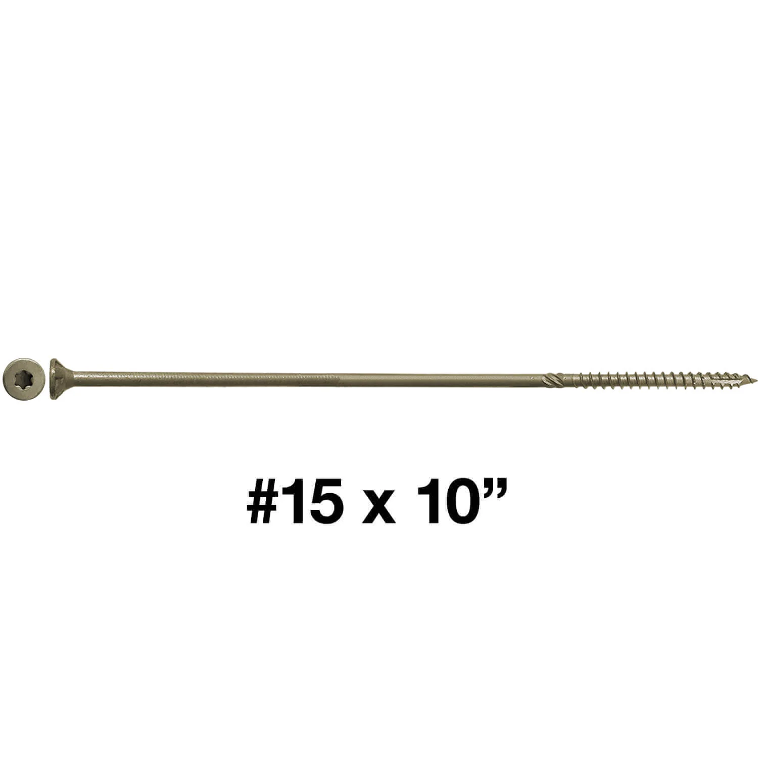 #15 Extra Long Bronze Exterior Wood Screws - Torx Drive - Image 45