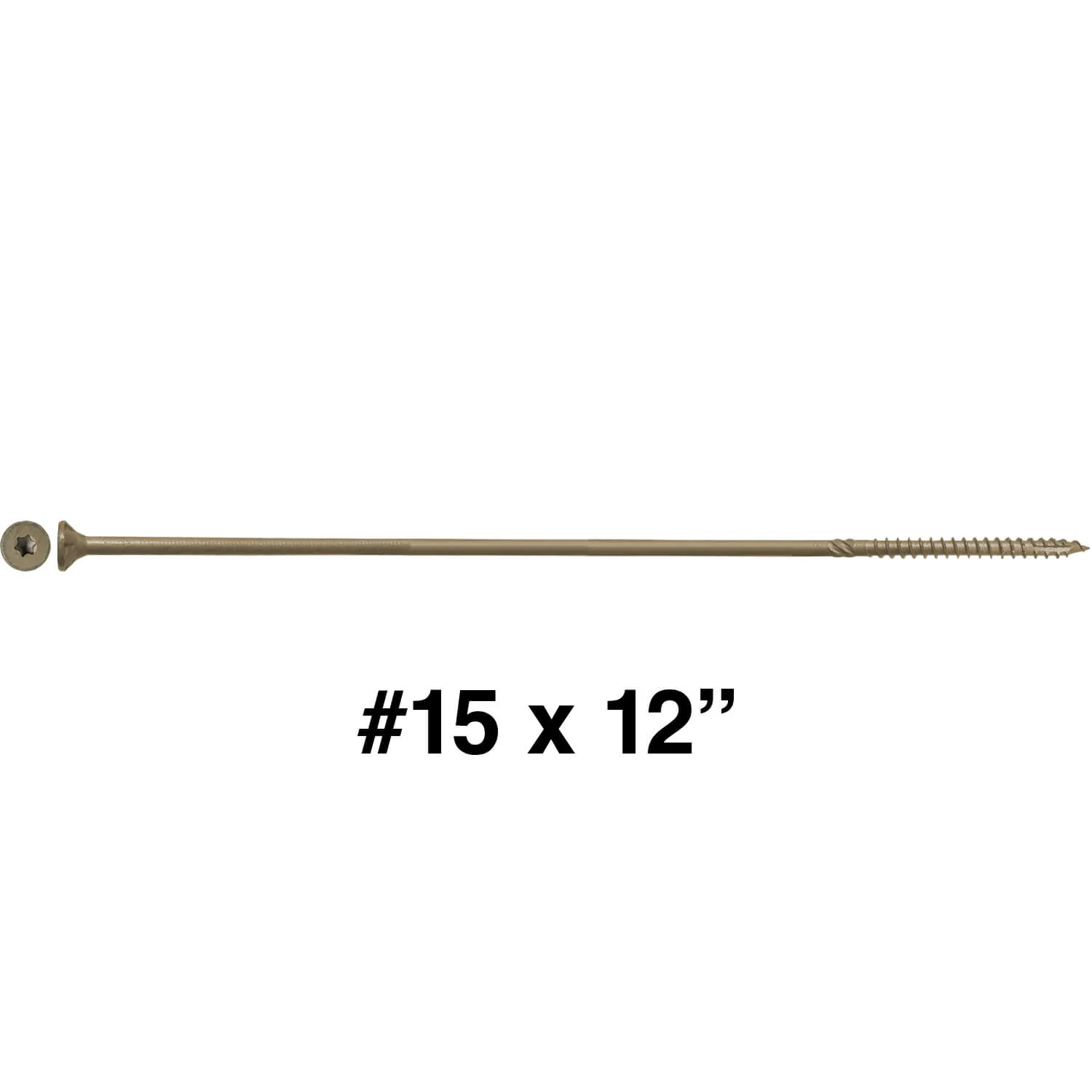 #15 Extra Long Bronze Exterior Wood Screws - Torx Drive - Image 50