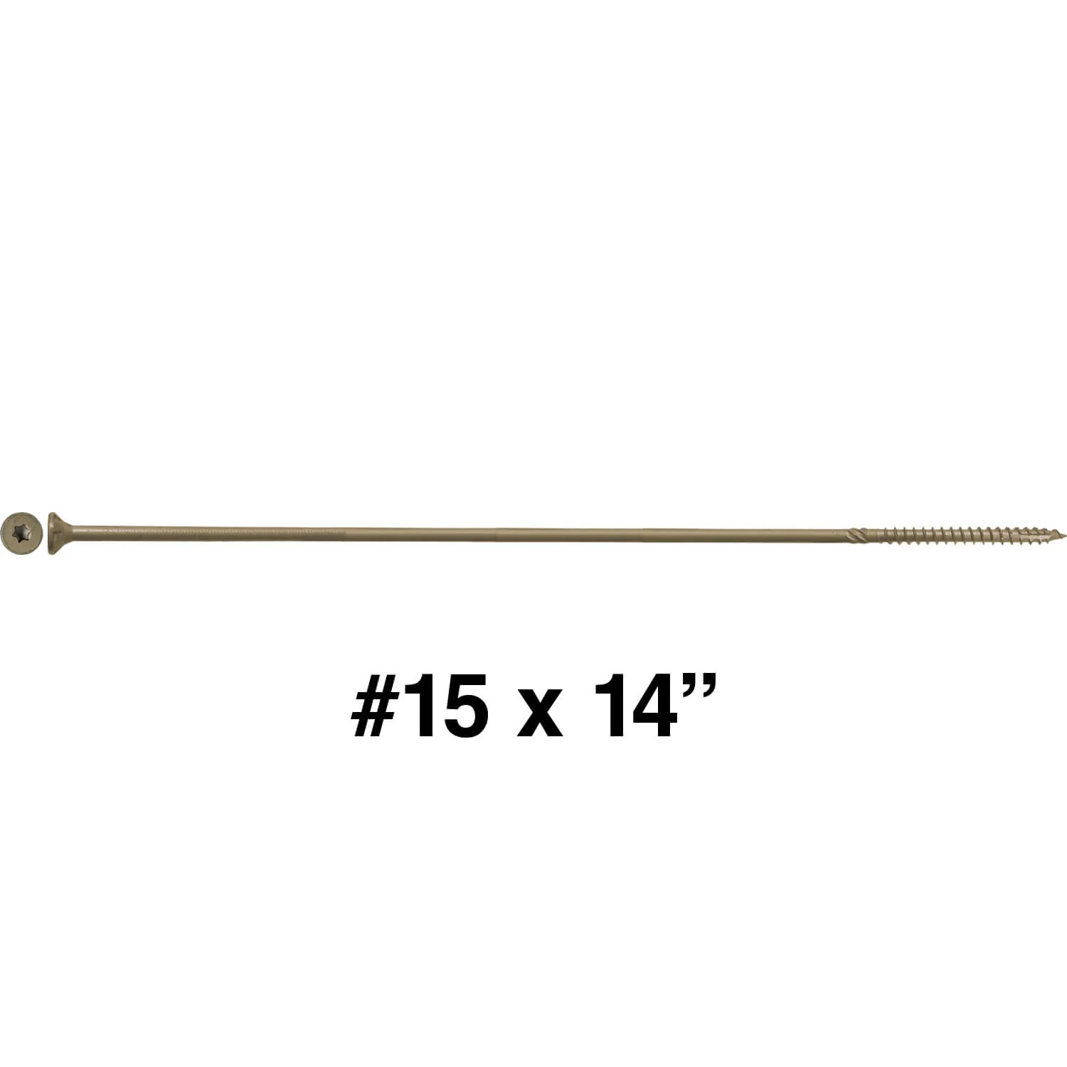 #15 Extra Long Bronze Exterior Wood Screws - Torx Drive - Image 53