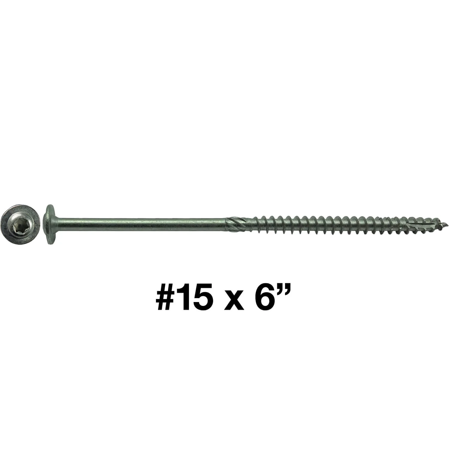 #15 Stainless Steel Construction Lag Screw  T-30 Torx/Star Drive Heavy Duty Lag Screw - Modified Truss Washer Head - Image 23