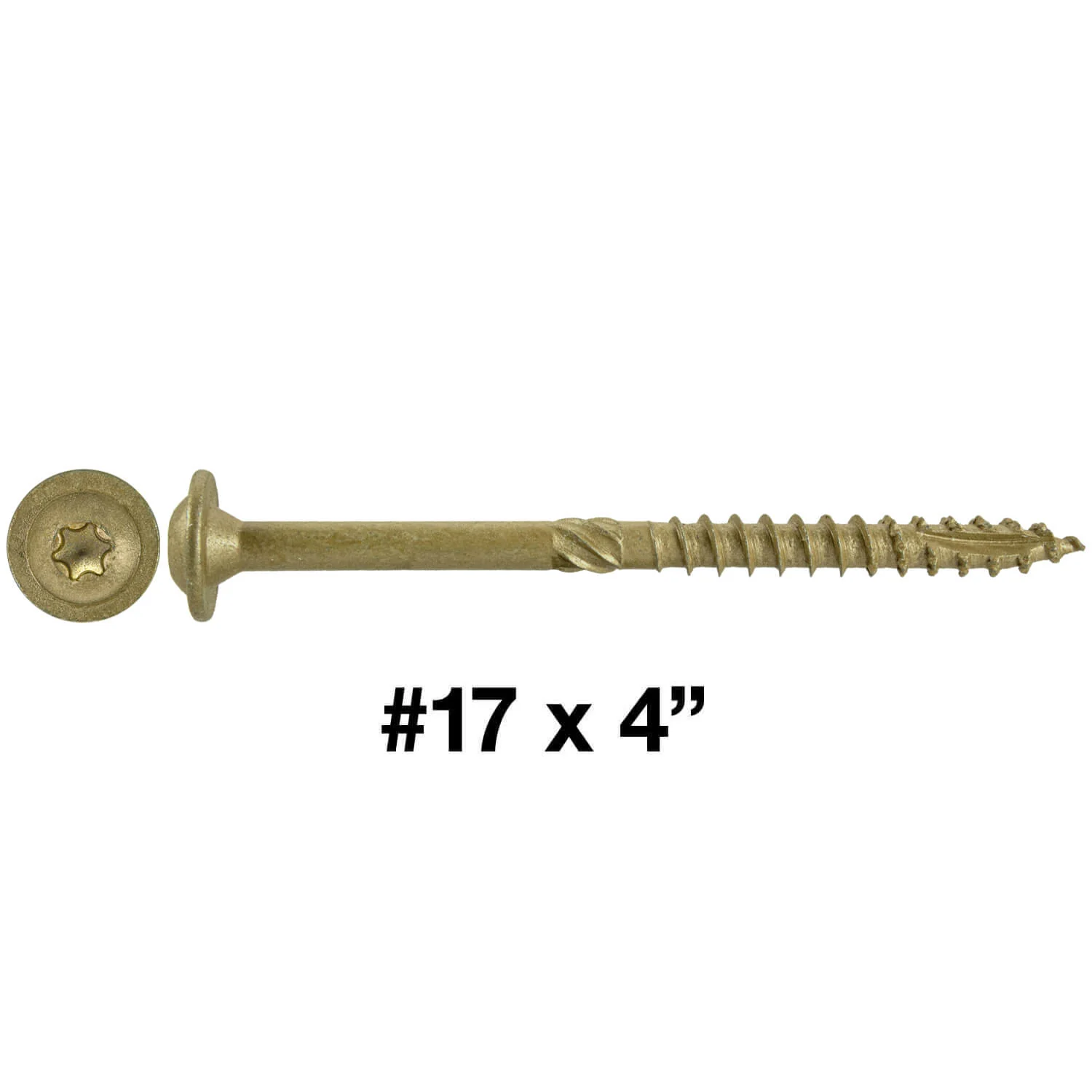 #17 Construction Lag Screw Exterior Coated Torx/Star Drive Heavy Duty Structural Lag - Modified Truss Washer Head - Image 15
