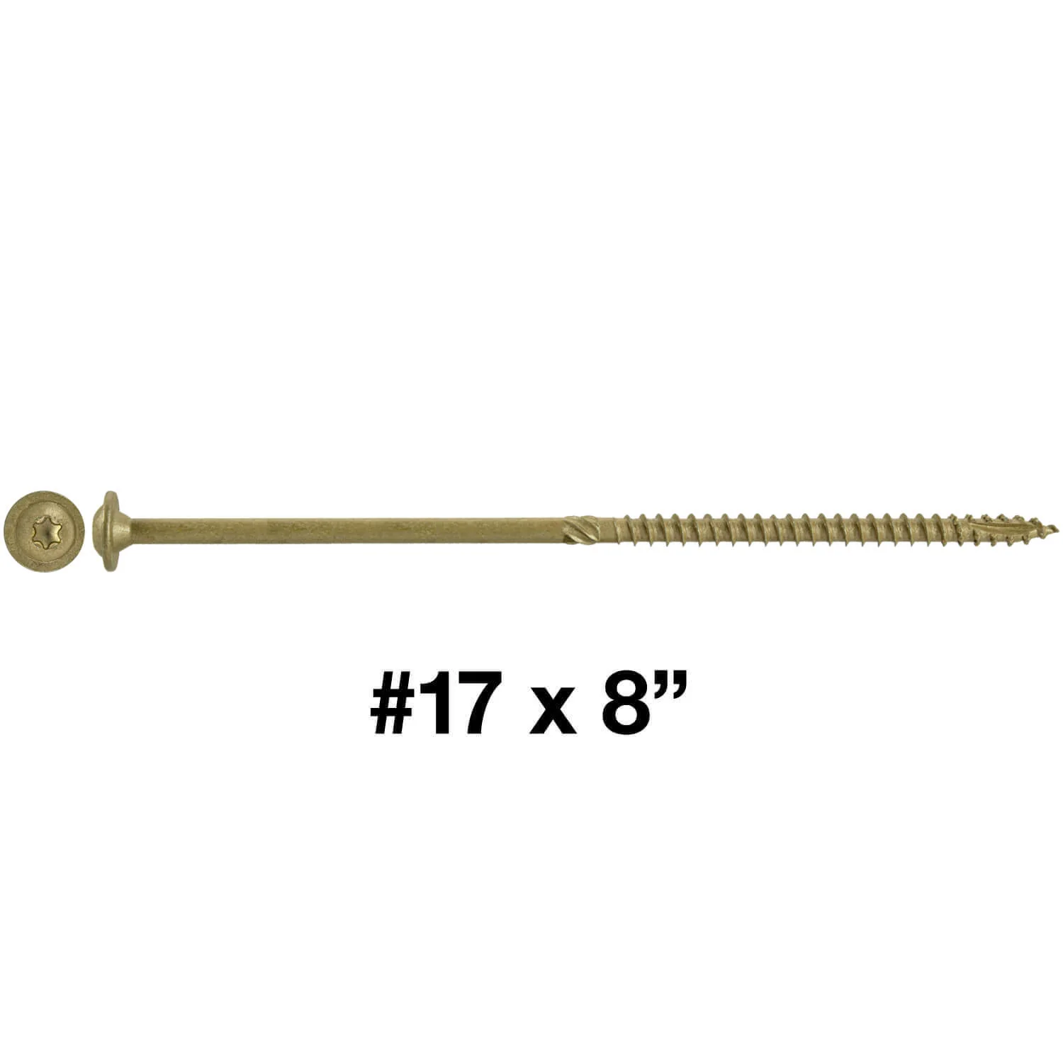 #17 Construction Lag Screw Exterior Coated Torx/Star Drive Heavy Duty Structural Lag - Modified Truss Washer Head - Image 24