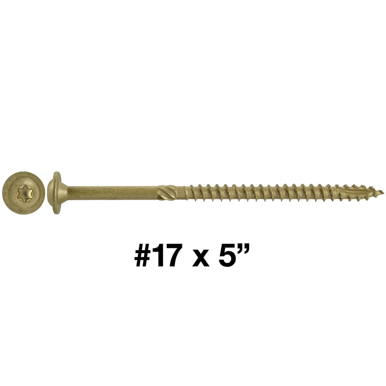 #17 Construction Lag Screw Exterior Coated Torx/Star Drive Heavy Duty Structural Lag - Modified Truss Washer Head - Image 32