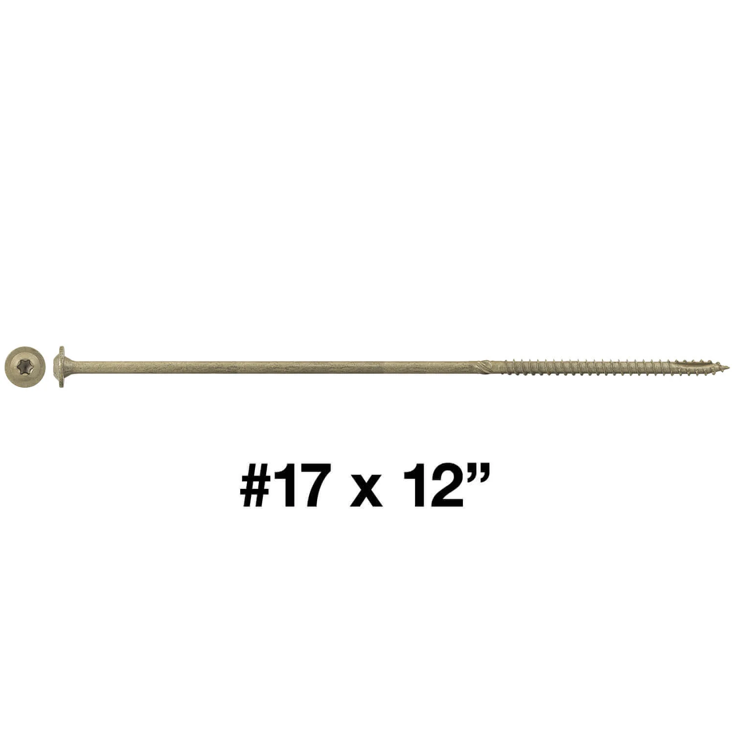 #17 Construction Lag Screw Exterior Coated Torx/Star Drive Heavy Duty Structural Lag - Modified Truss Washer Head - Image 39