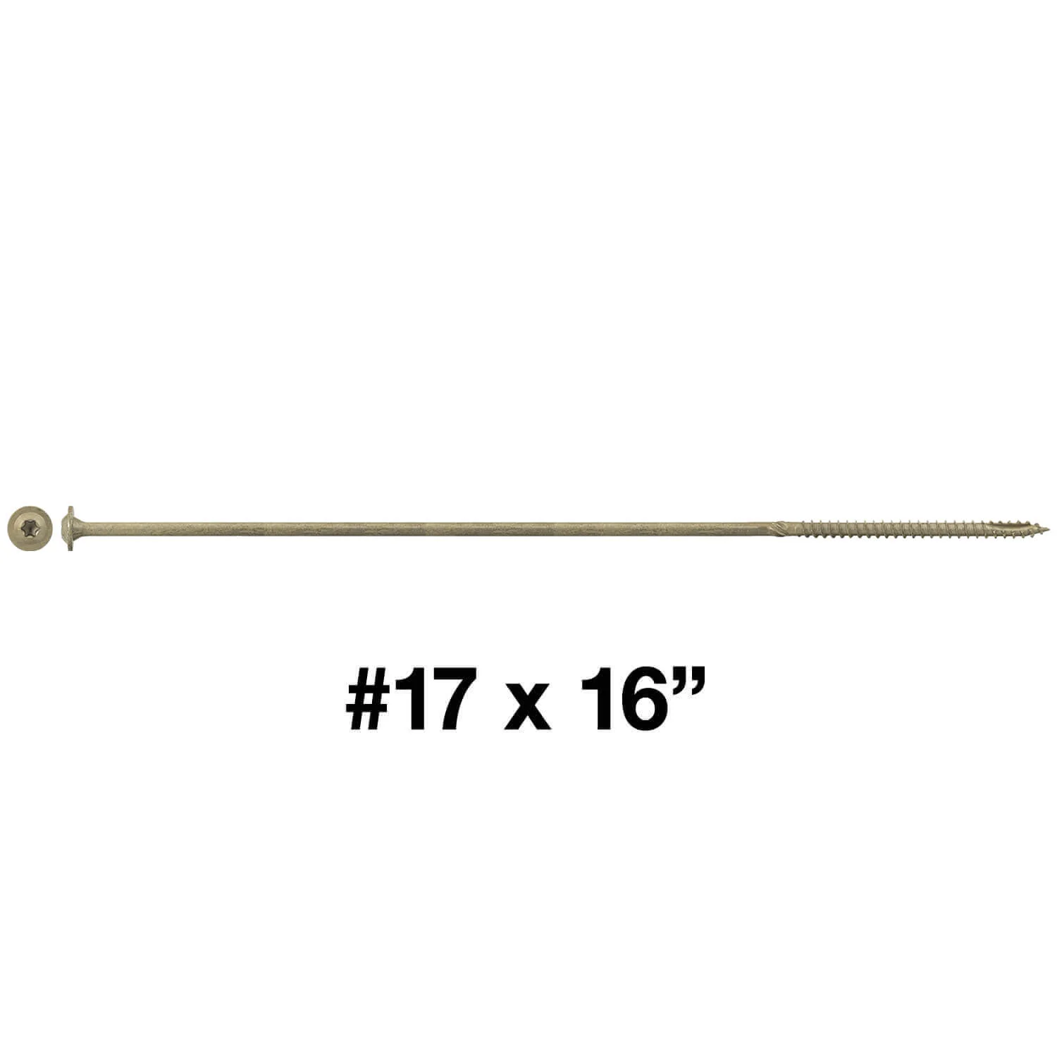 #17 Construction Lag Screw Exterior Coated Torx/Star Drive Heavy Duty Structural Lag - Modified Truss Washer Head - Image 81
