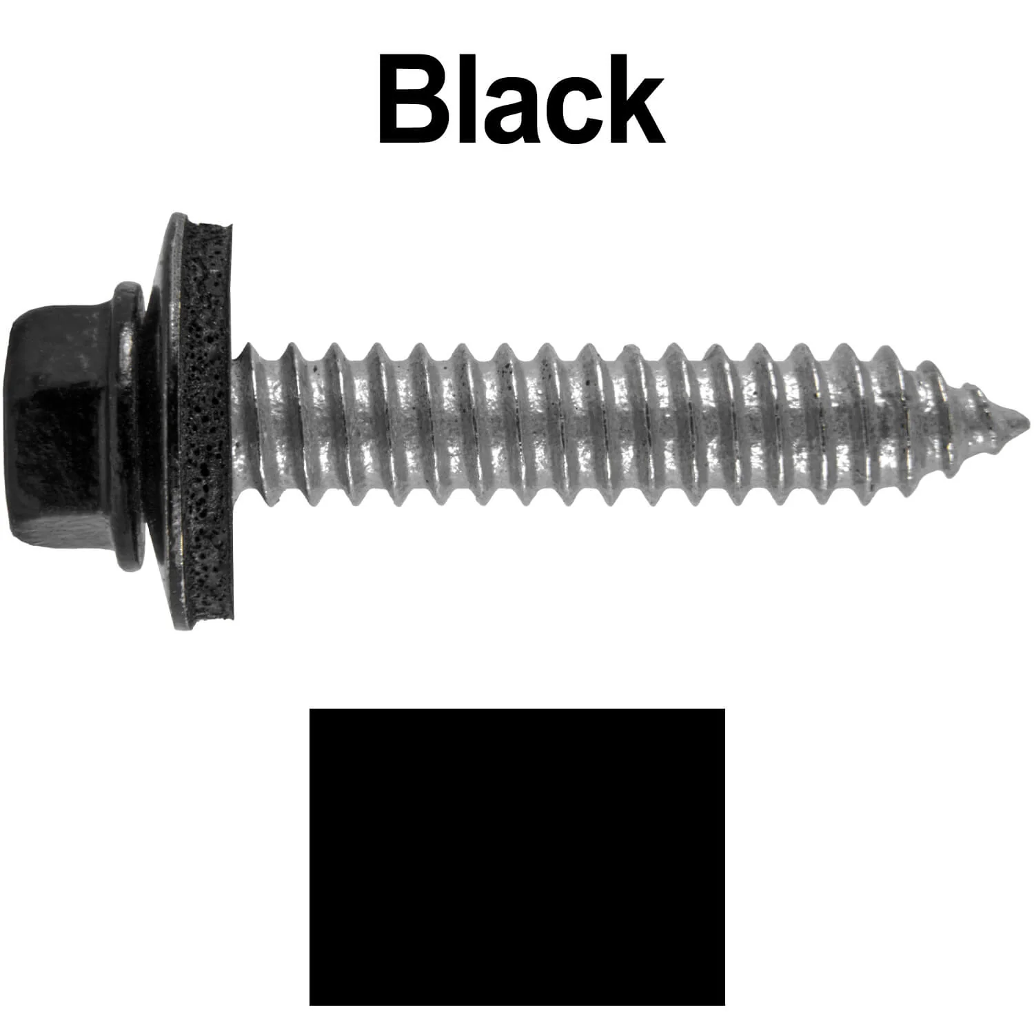 17 x 1-1/2 Metal Roofing Screws - Metal Panel to Metal Purlins and Recovery Screws - Hex Washer Head - EPDM washer. - Image 5