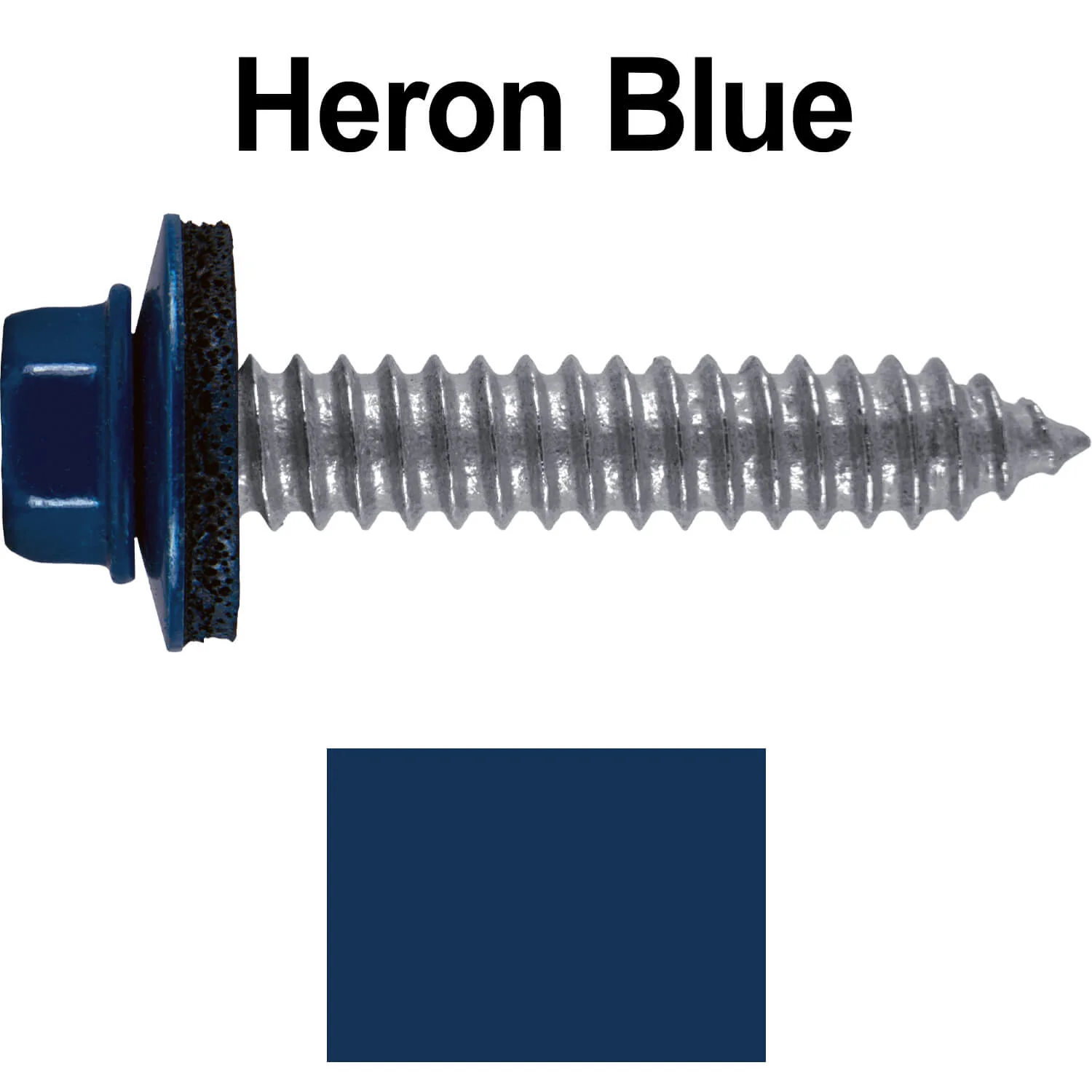 17 x 1-1/2 Metal Roofing Screws - Metal Panel to Metal Purlins and Recovery Screws - Hex Washer Head - EPDM washer. - Image 88