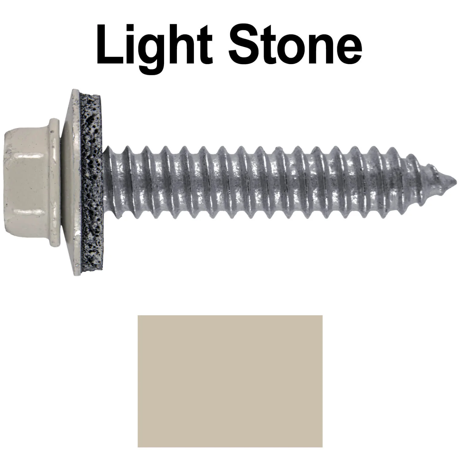 17 x 1-1/2 Metal Roofing Screws - Metal Panel to Metal Purlins and Recovery Screws - Hex Washer Head - EPDM washer. - Image 98