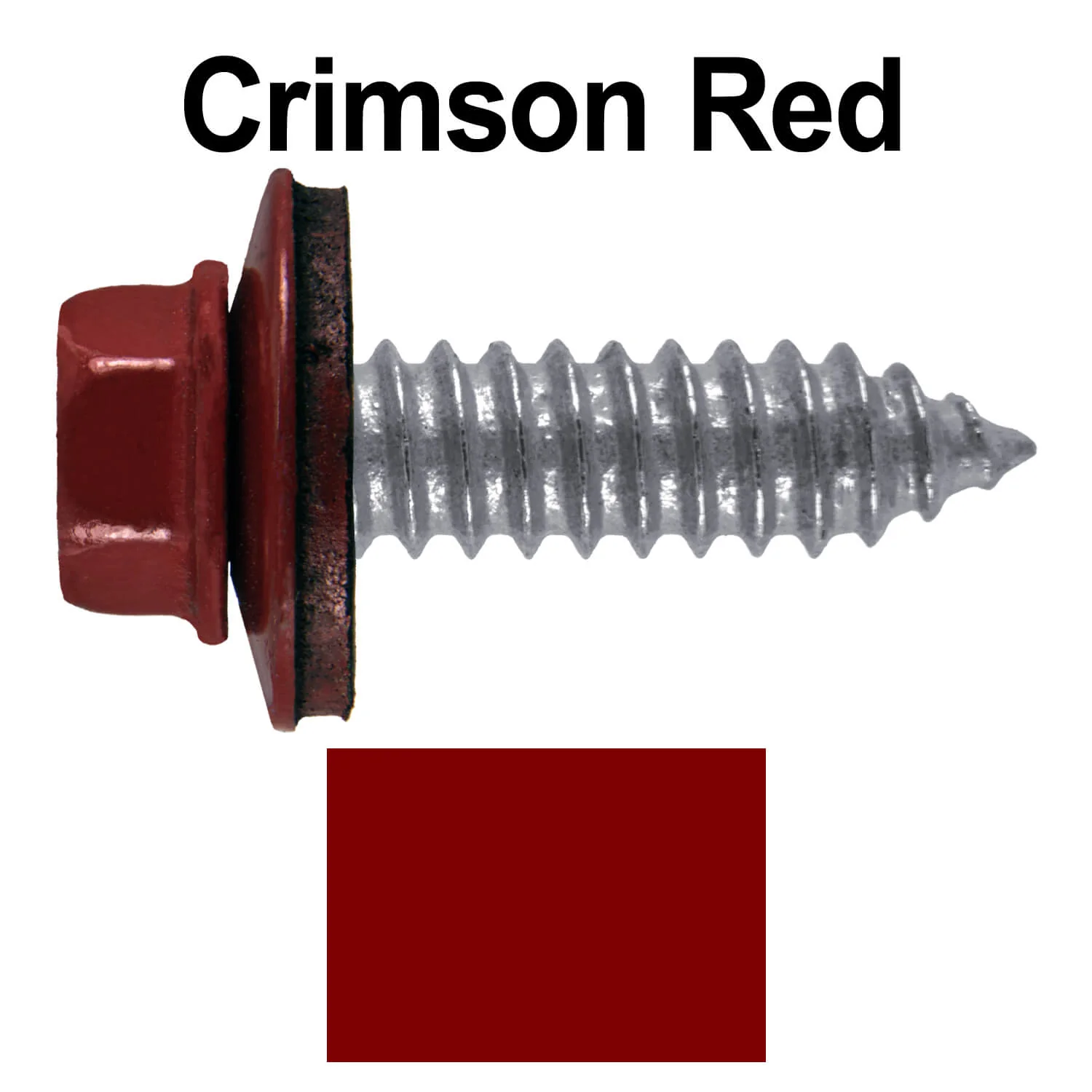 17 x 1"  Metal Roofing Screws - Metal Panel to Metal Purlins and Recovery Screws - Hex Washer Head - EPDM washer. - Image 16