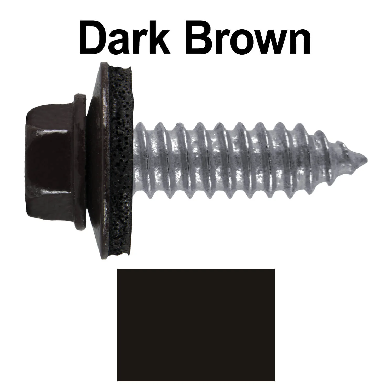 17 x 1"  Metal Roofing Screws - Metal Panel to Metal Purlins and Recovery Screws - Hex Washer Head - EPDM washer. - Image 19
